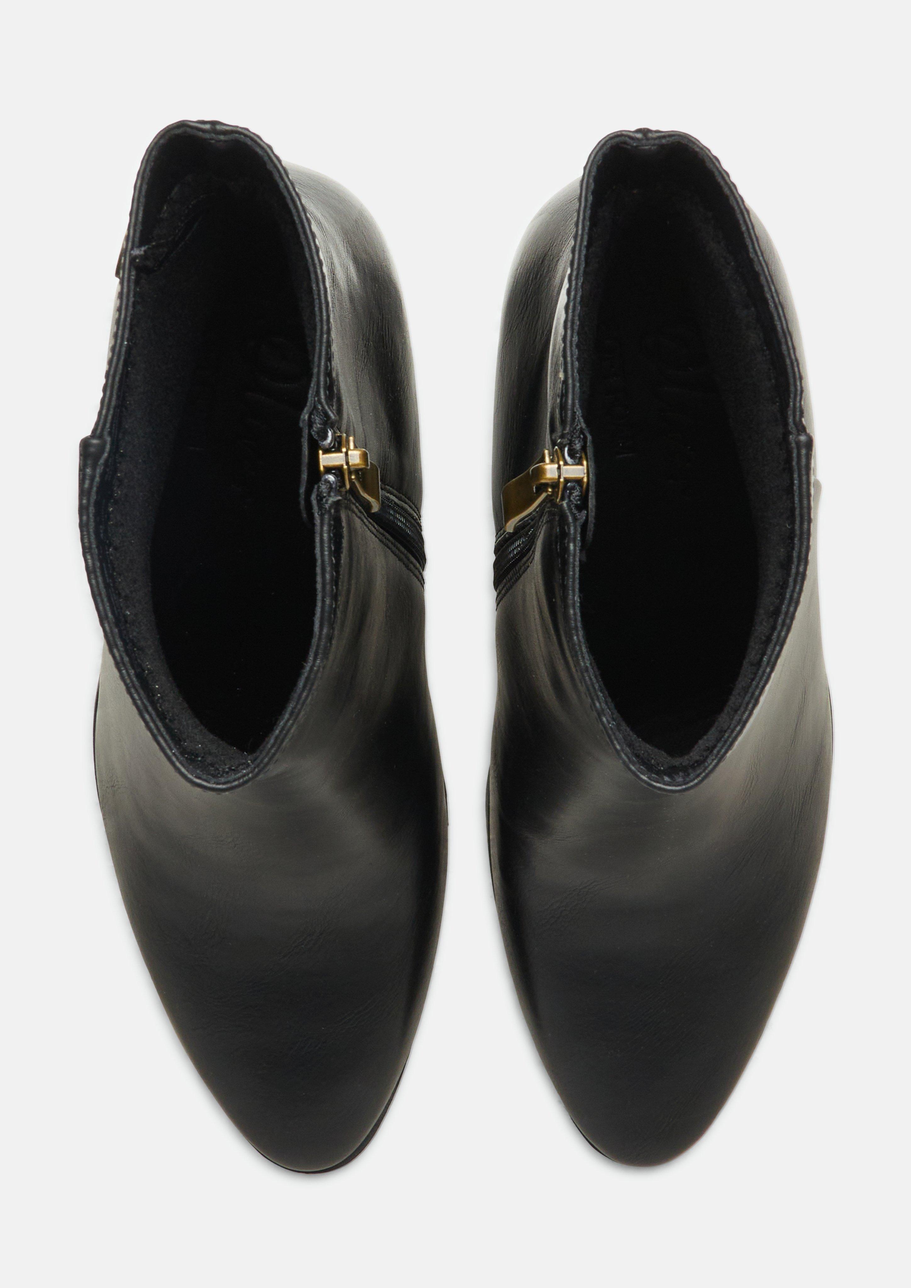 Dames Enkellaarsjes in zwart van s.Oliver BLACK LABEL