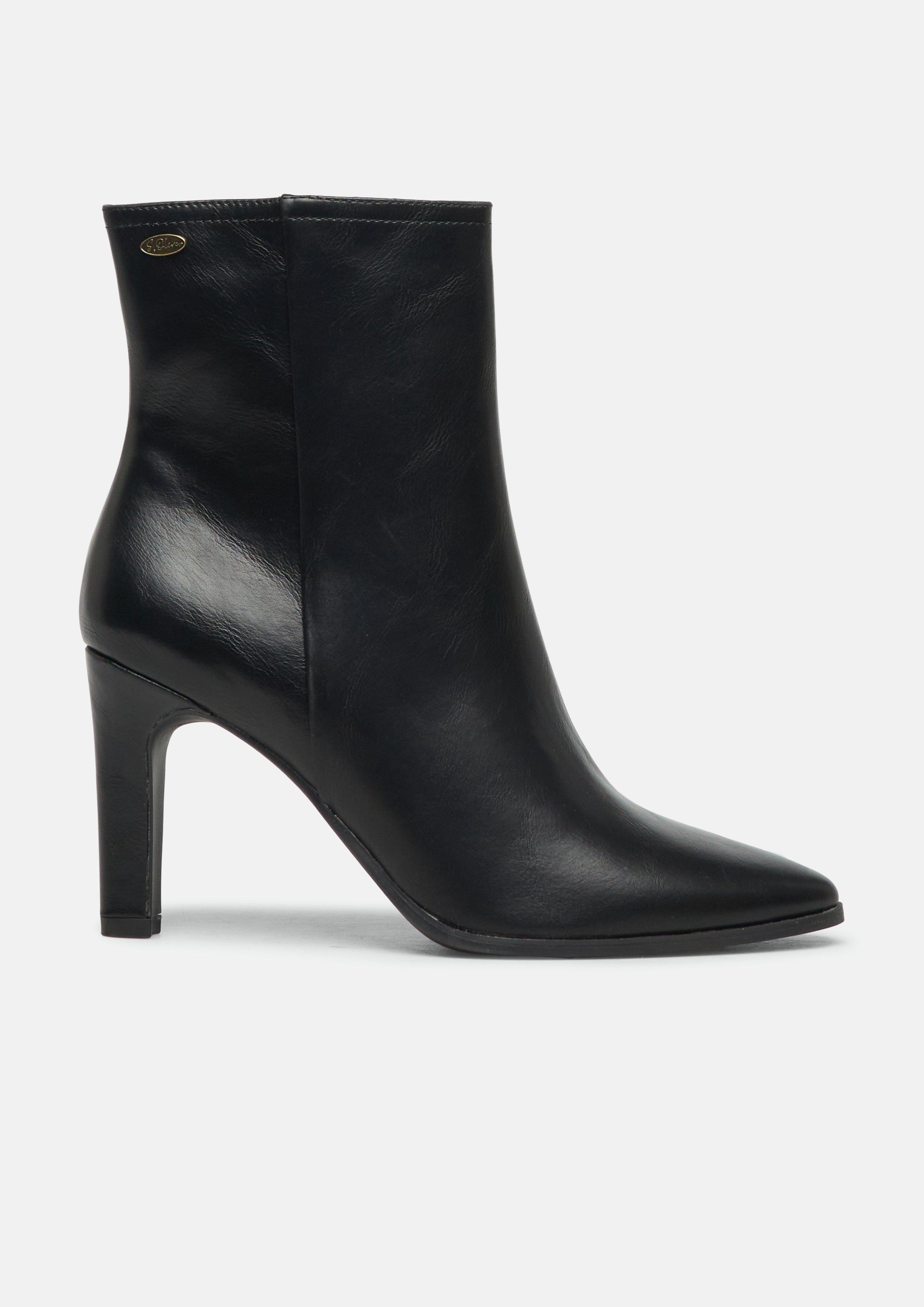 Enkellaarsjes in zwart van s.Oliver BLACK LABEL