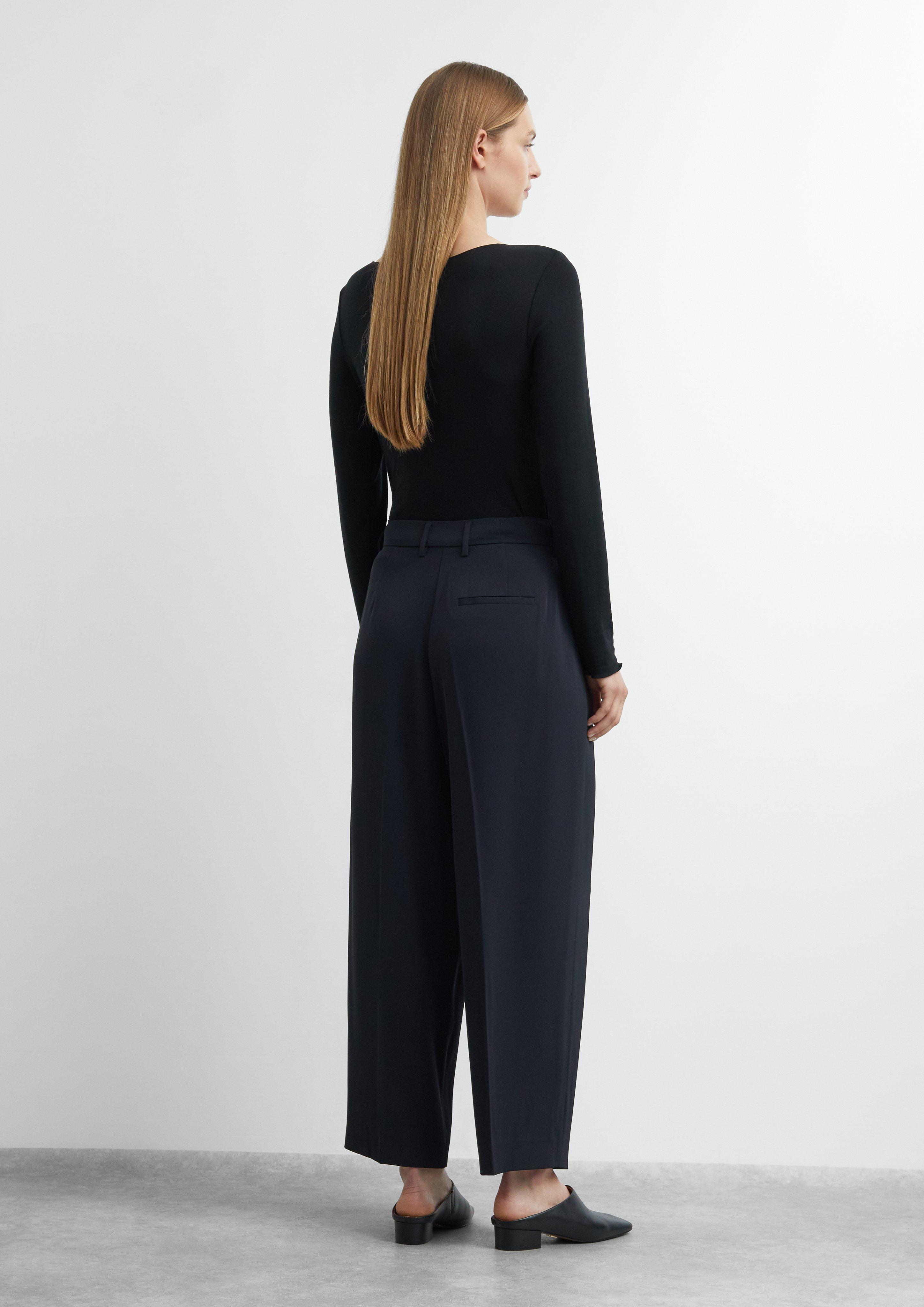 Bundfaltenhose in Ankle-Länge in blau von COMMA