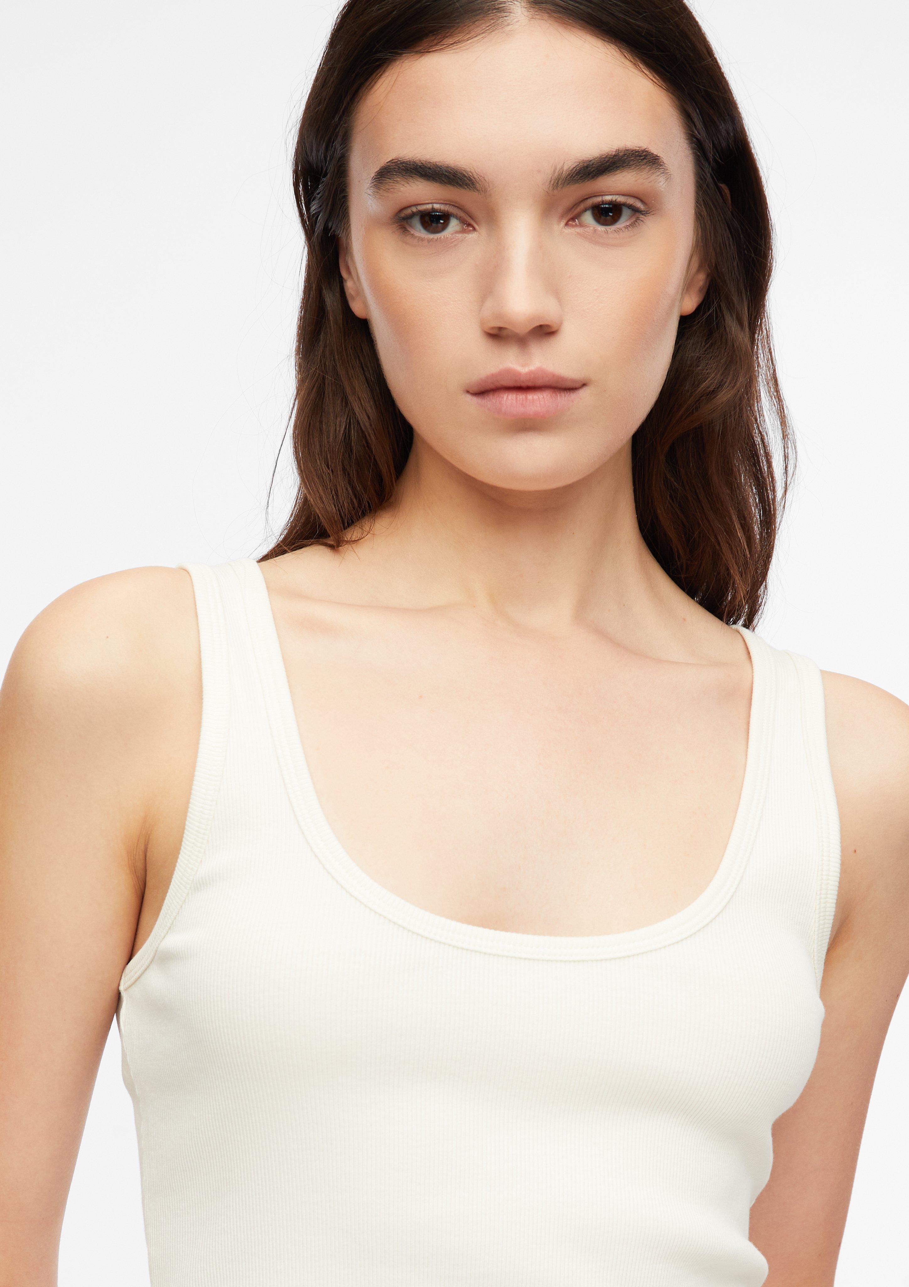 Geripptes Tanktop in  von COMMA