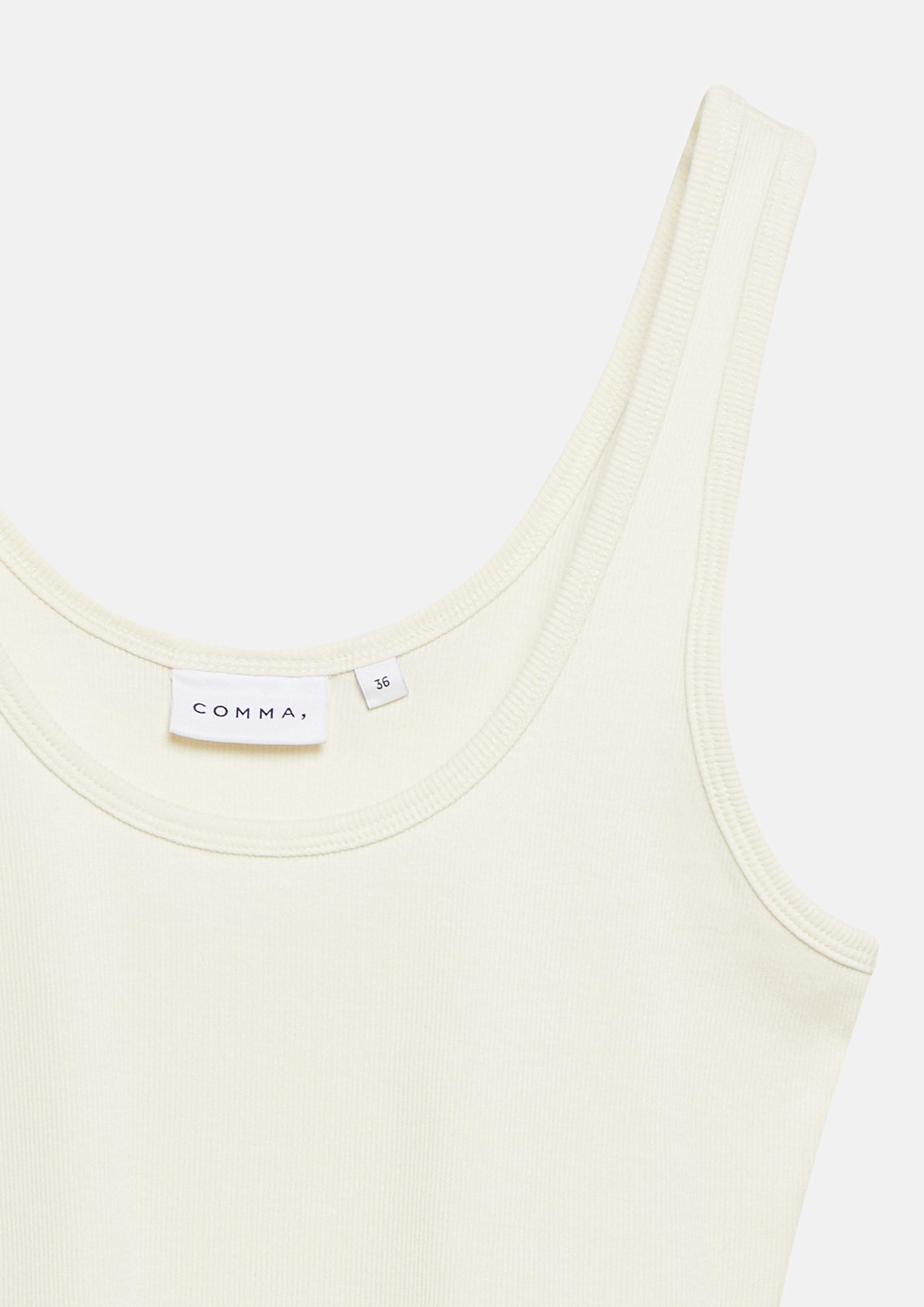 T-Shirt in beige von COMMA