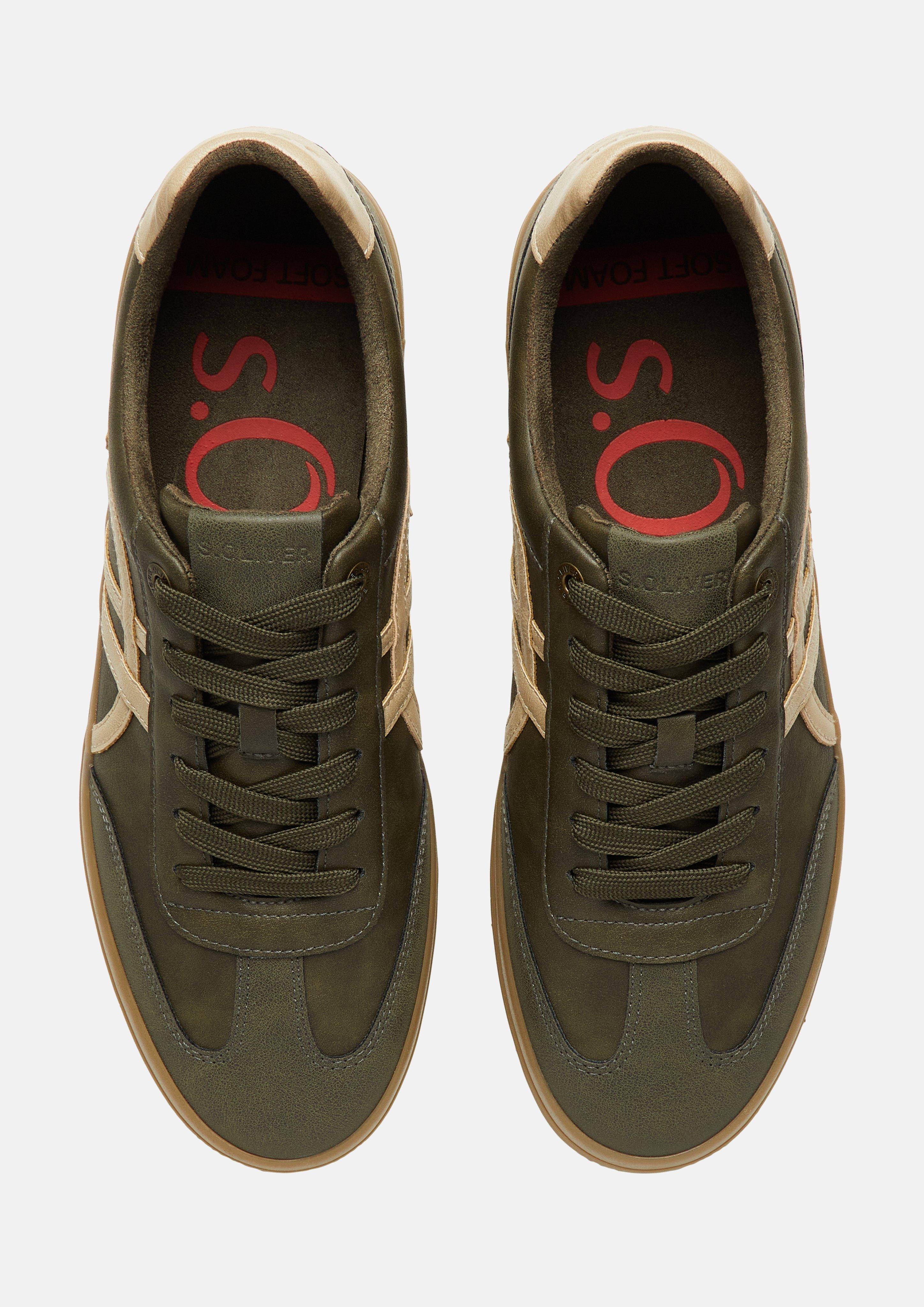 Hommes Baskets en olive de s.Oliver