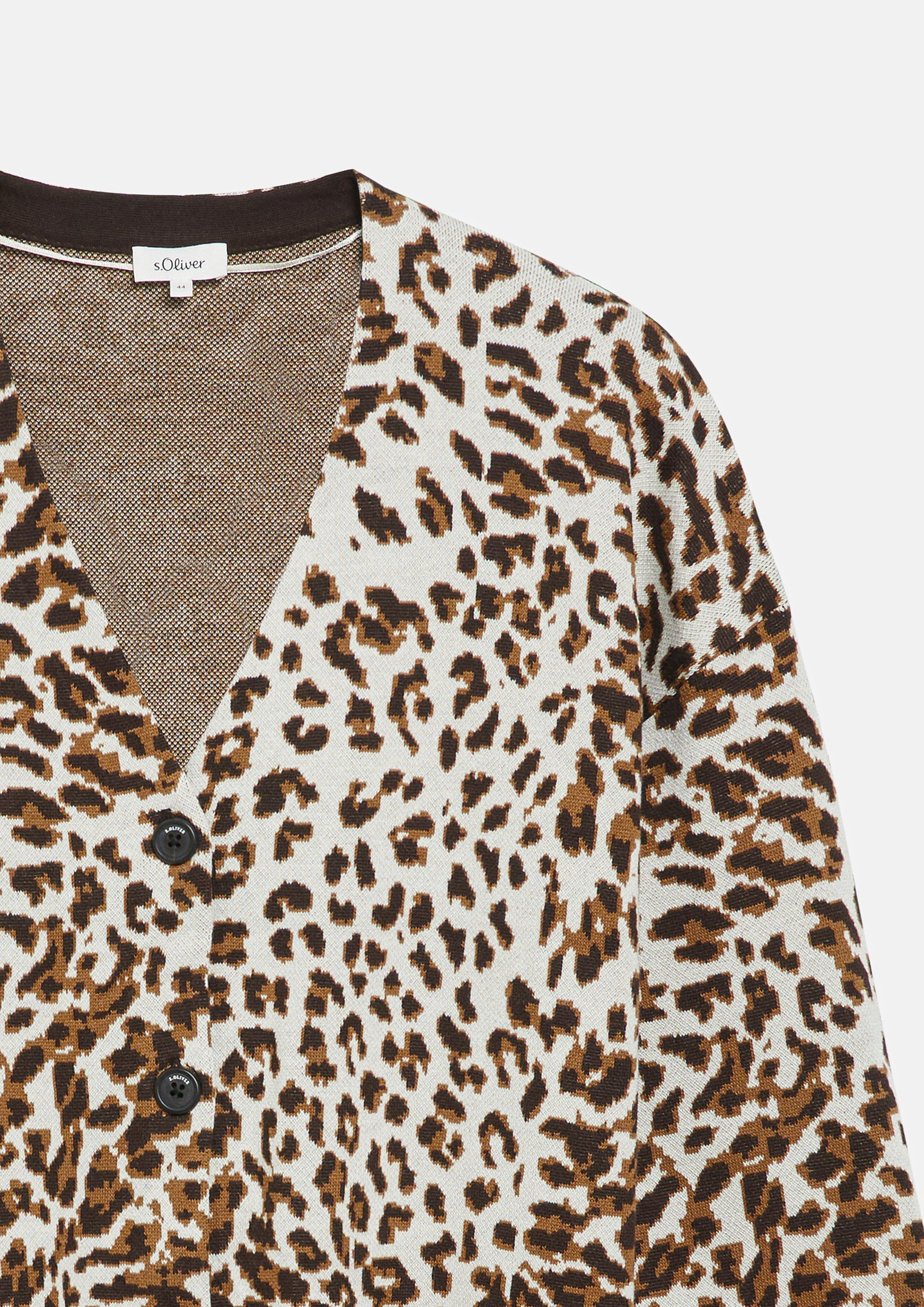 Femmes Veste en tricot en beige de s.Oliver CURVE