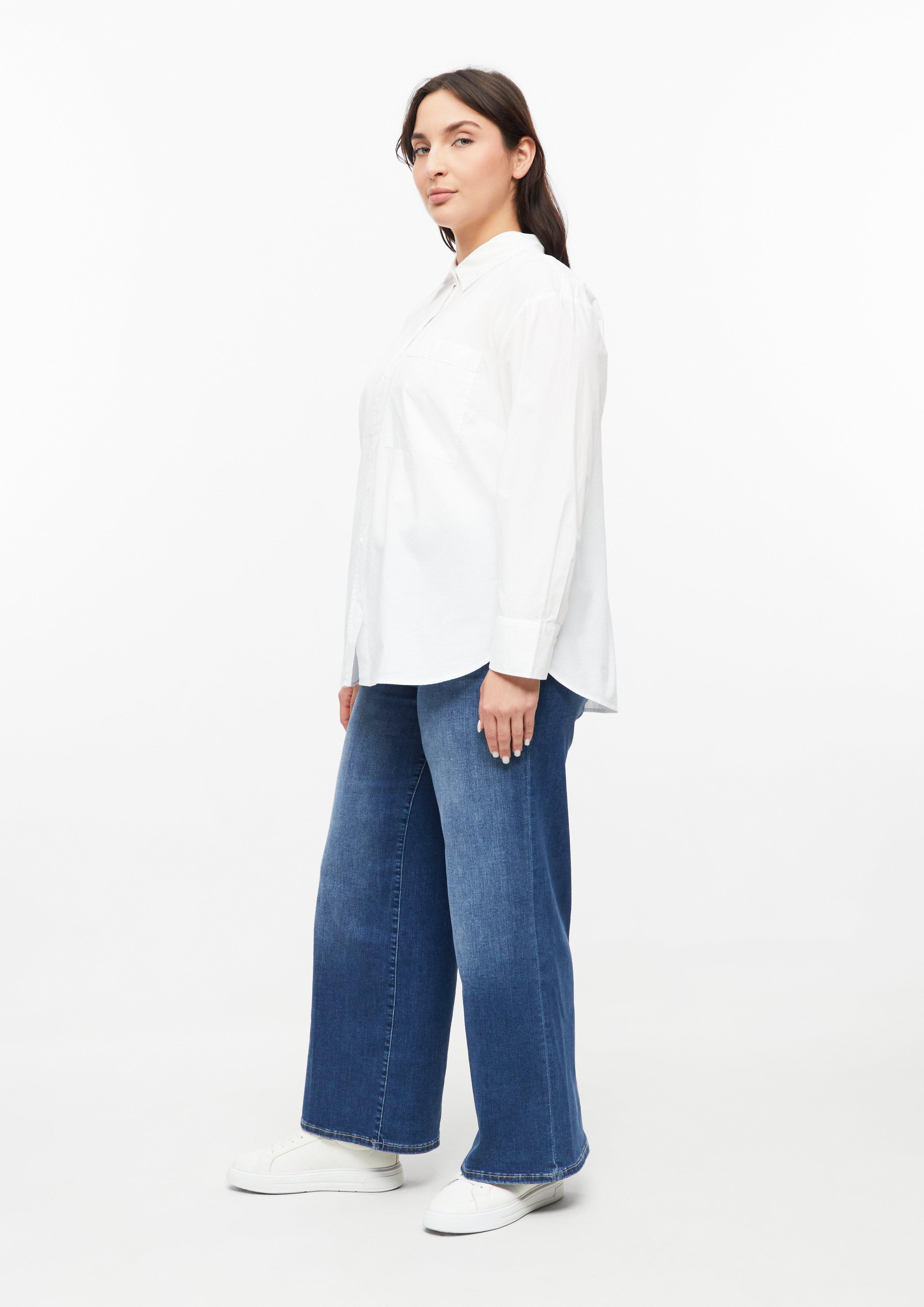 Dames Bluse in wit van s.Oliver CURVE