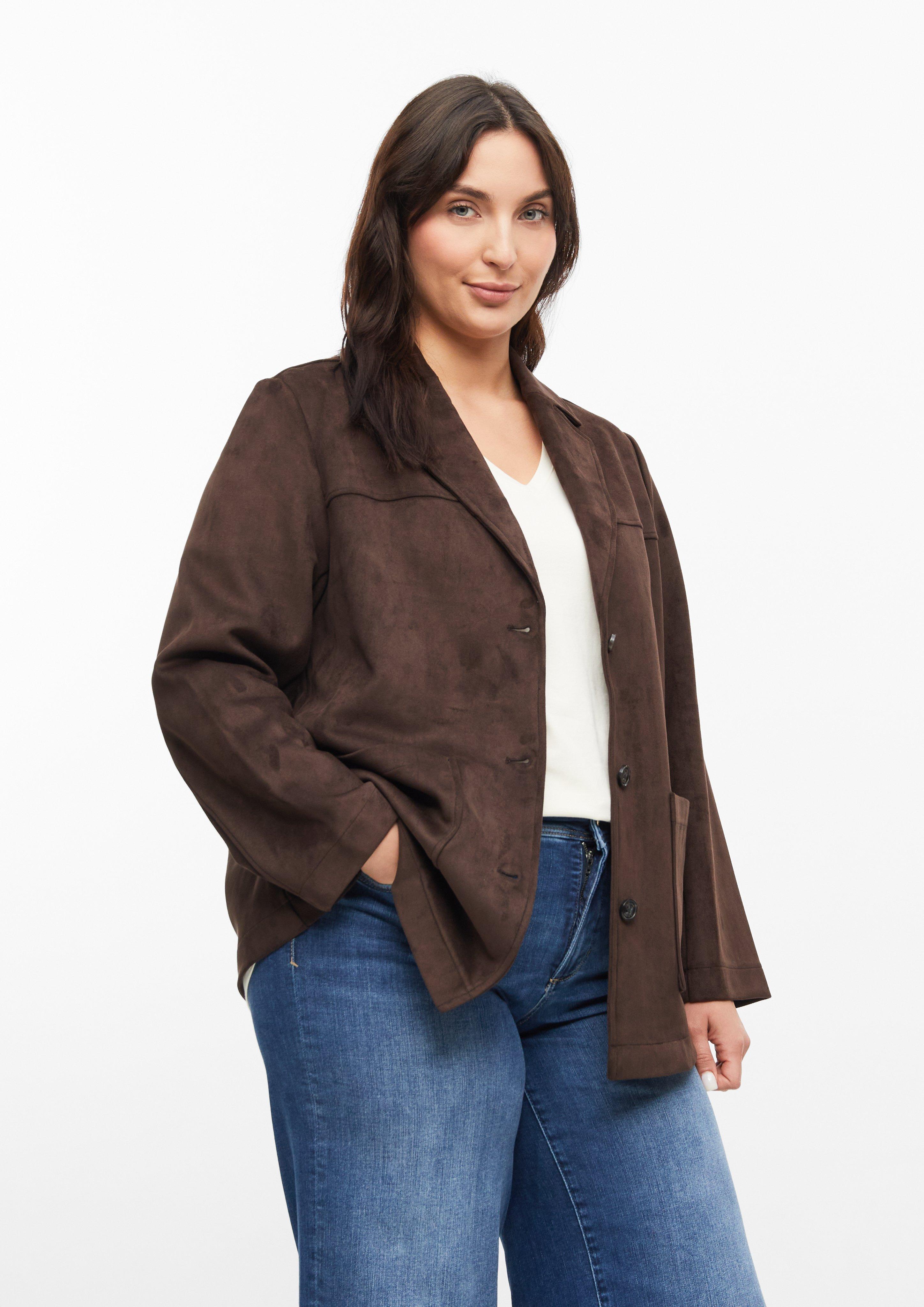 Damen Indoor-Jacke in dunkelbraun von s.Oliver CURVE