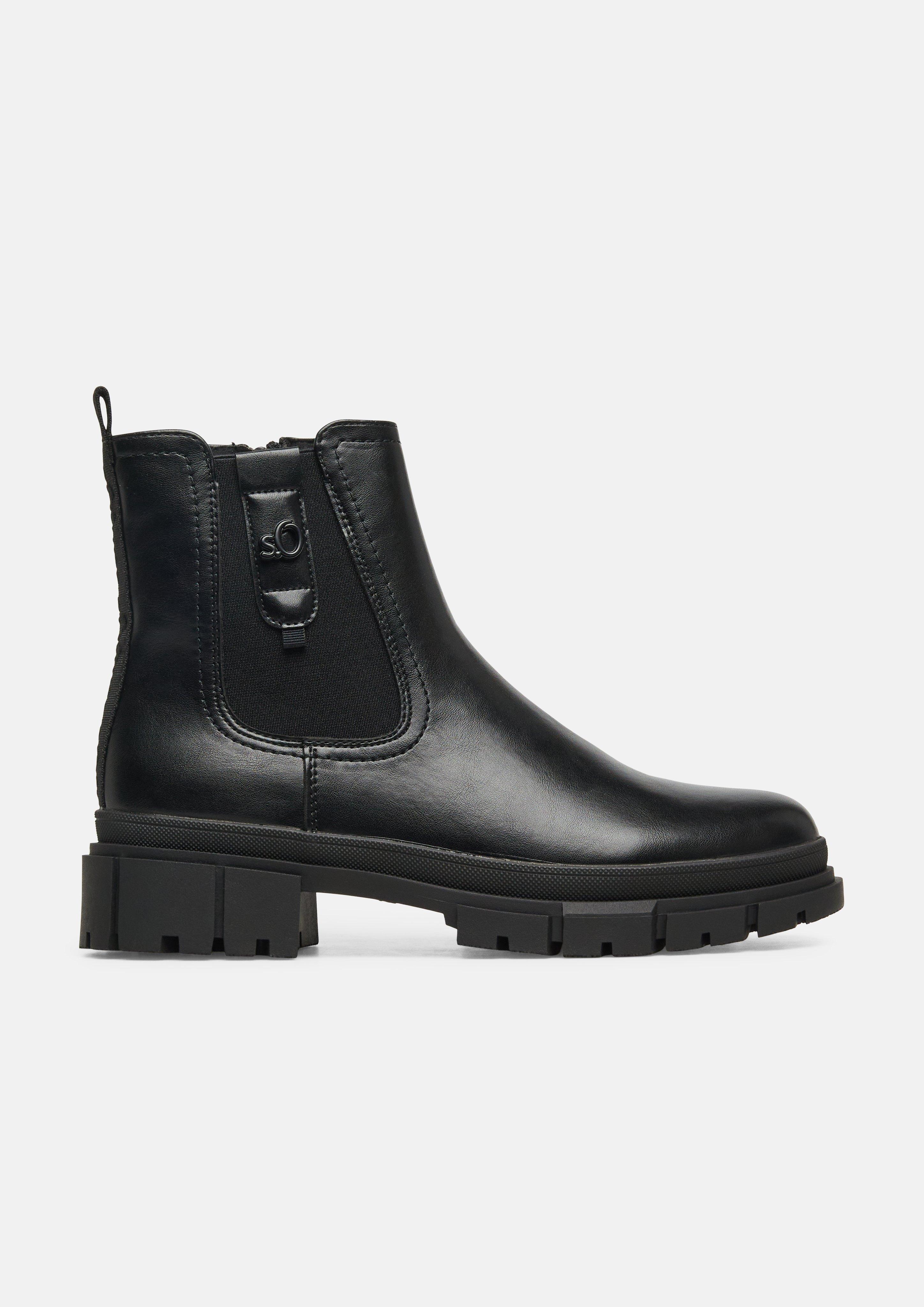 Bottines Chelsea en noir de s.Oliver