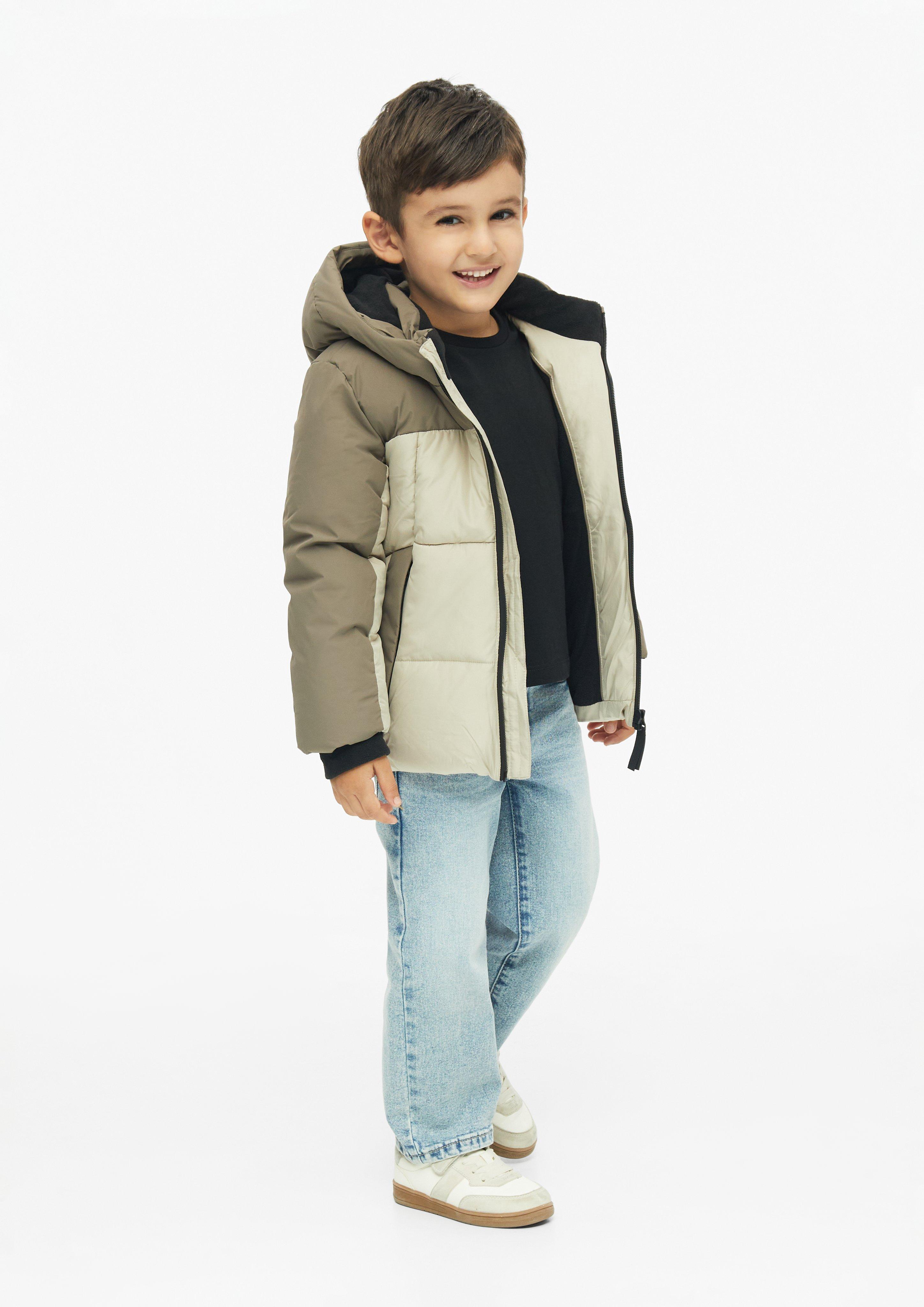 Kinder Wasserabweisende Winterjacke mit Fleecefutter in beige von s.Oliver