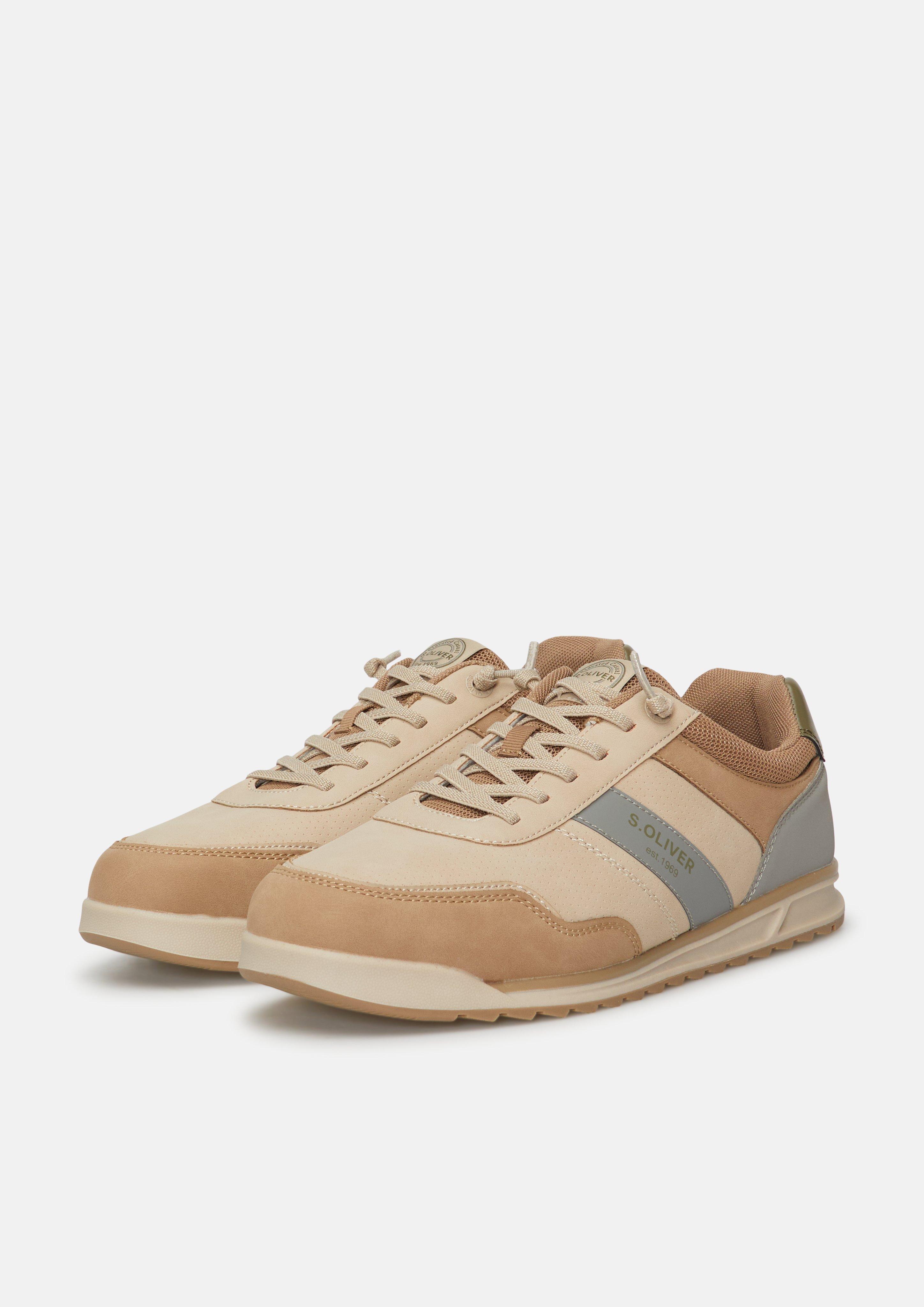 Heren Sneaker in beige van s.Oliver