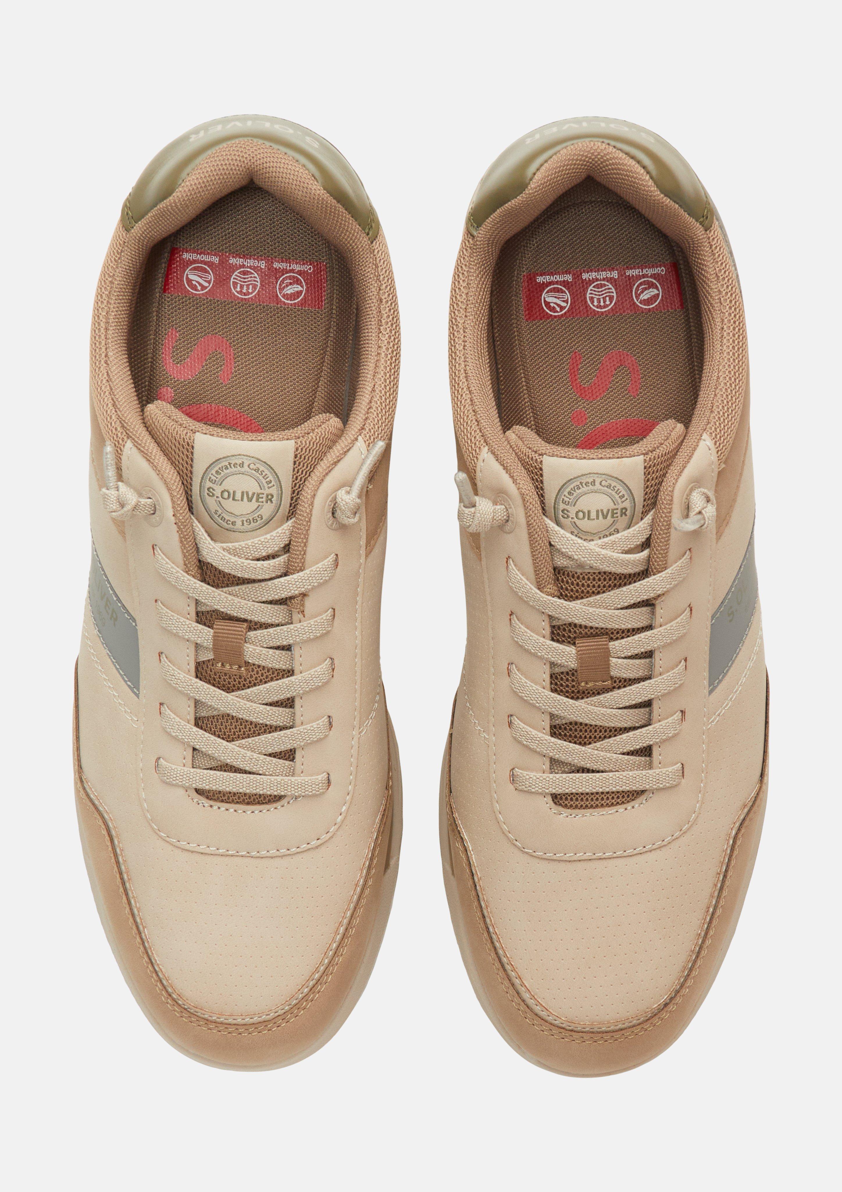 Heren Sneaker in beige van s.Oliver