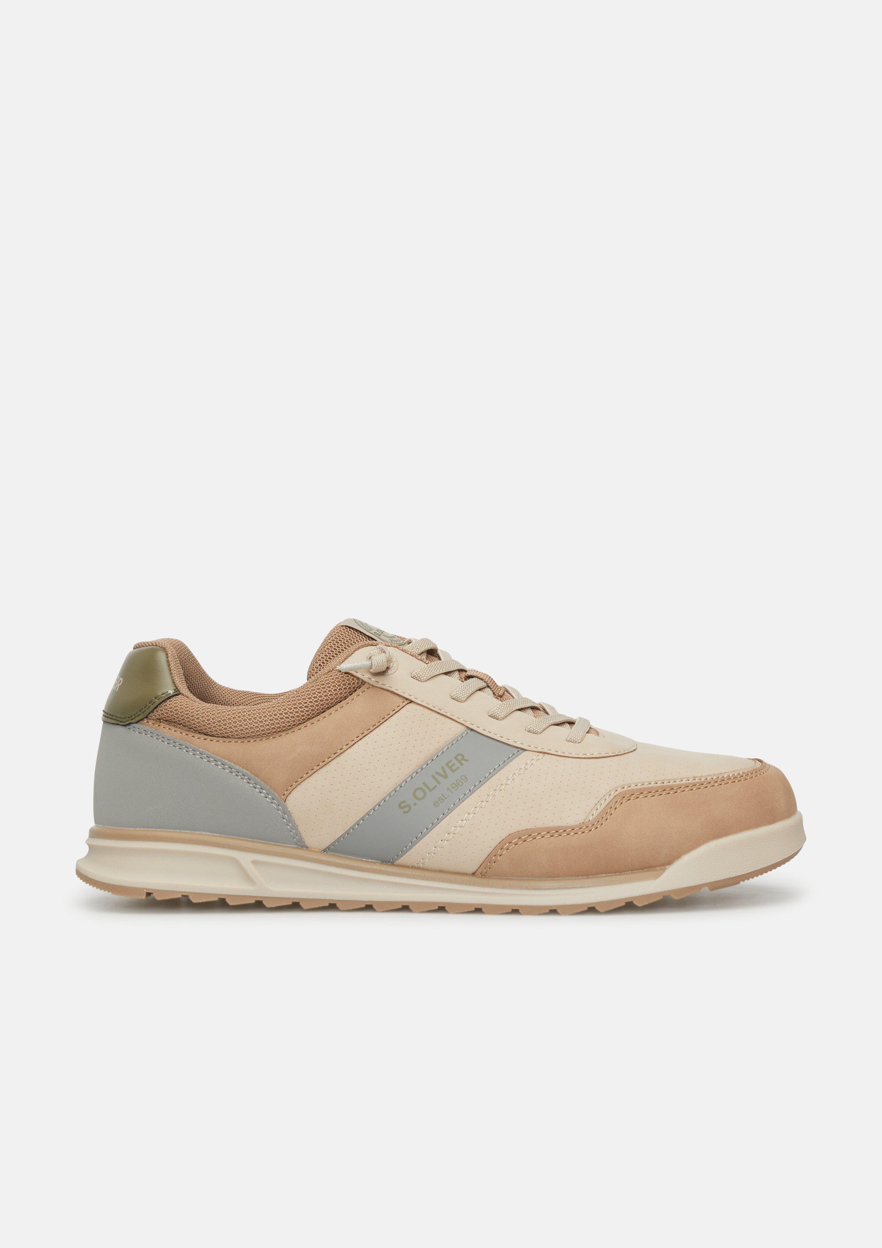 Heren Sneaker in beige van s.Oliver