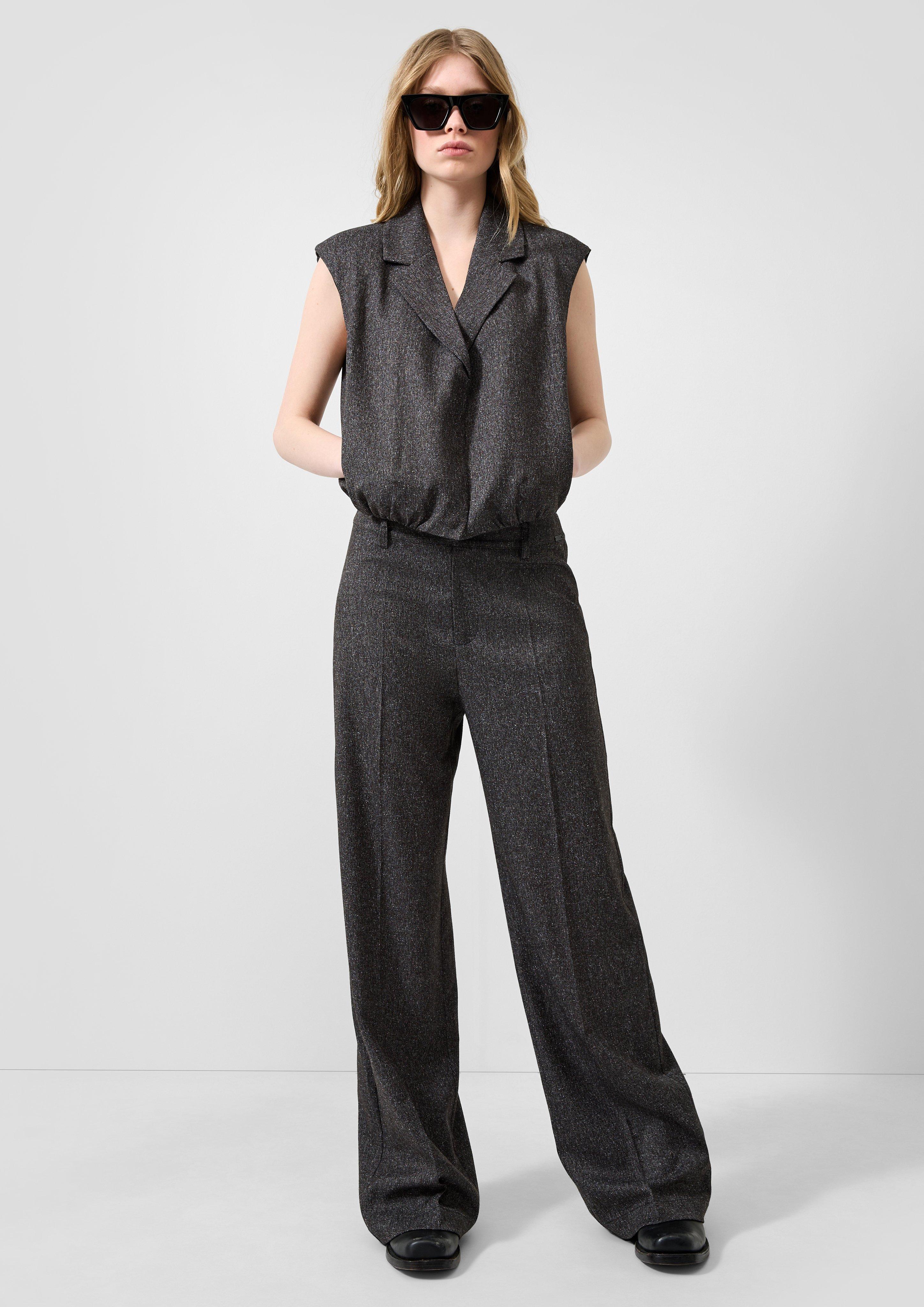 Damen Hose in dunkelgrau von QS