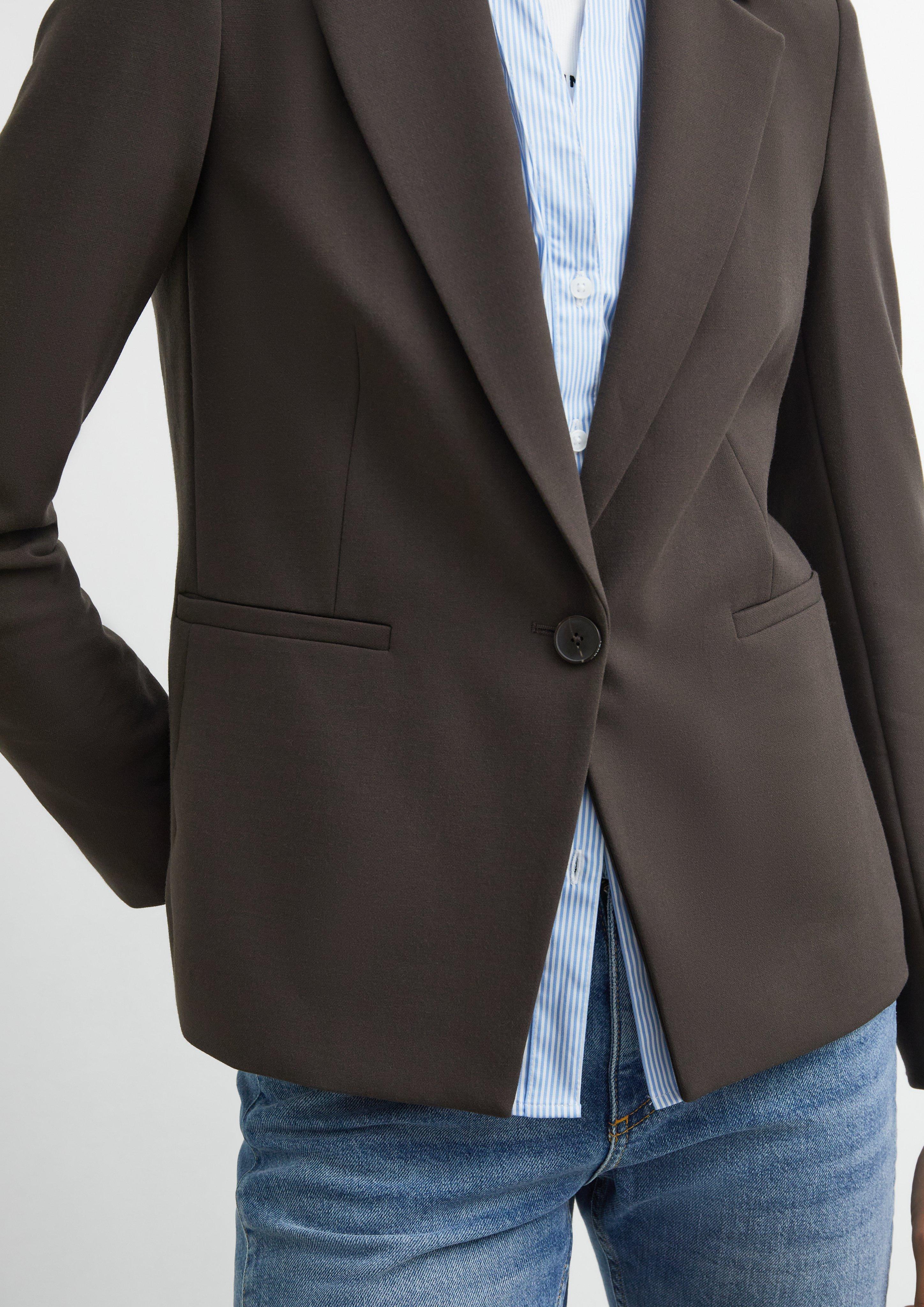 Blazer aus Viskosemix in braun von COMMA