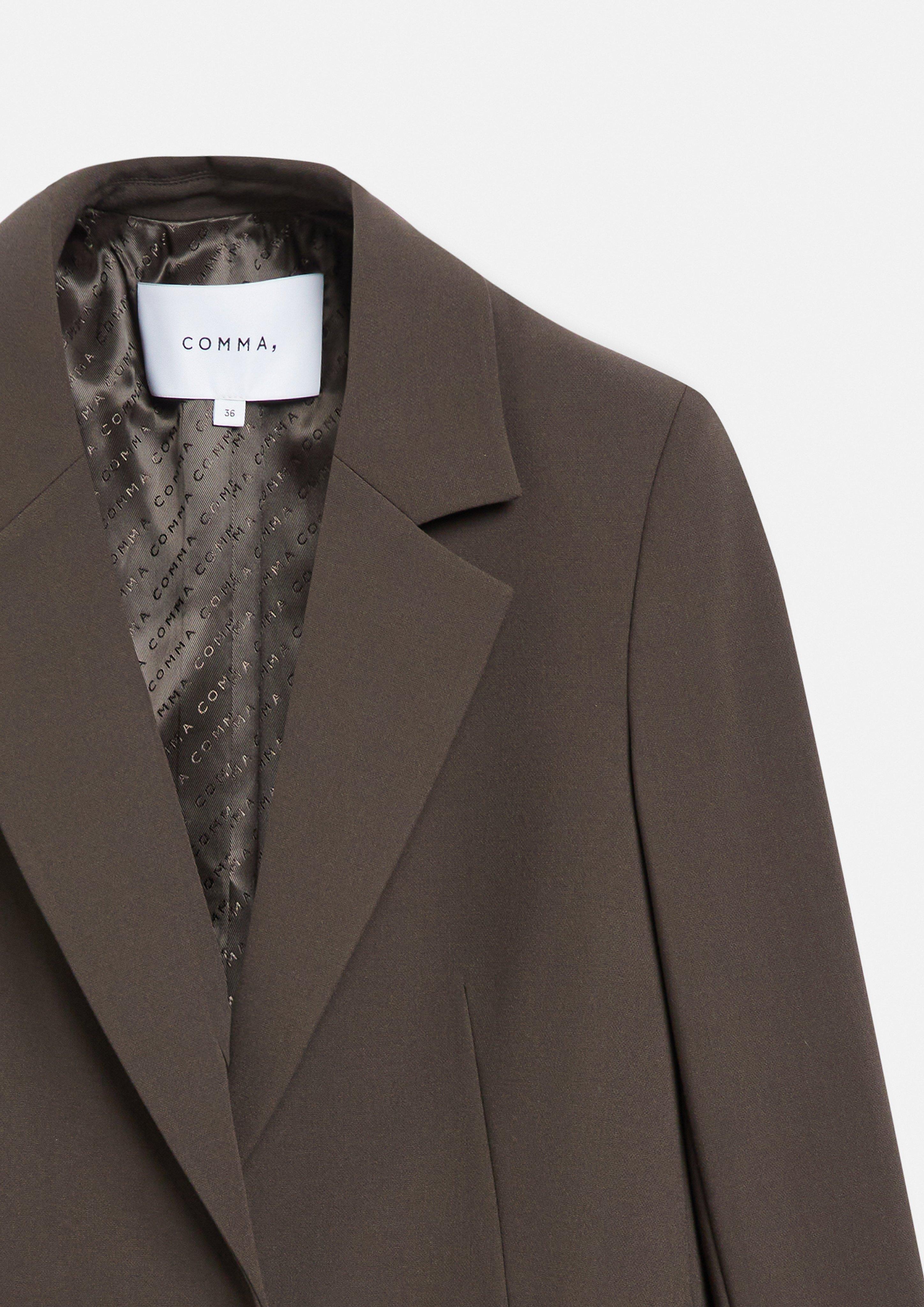 Blazer made of a viscose blend in brown by COMMA