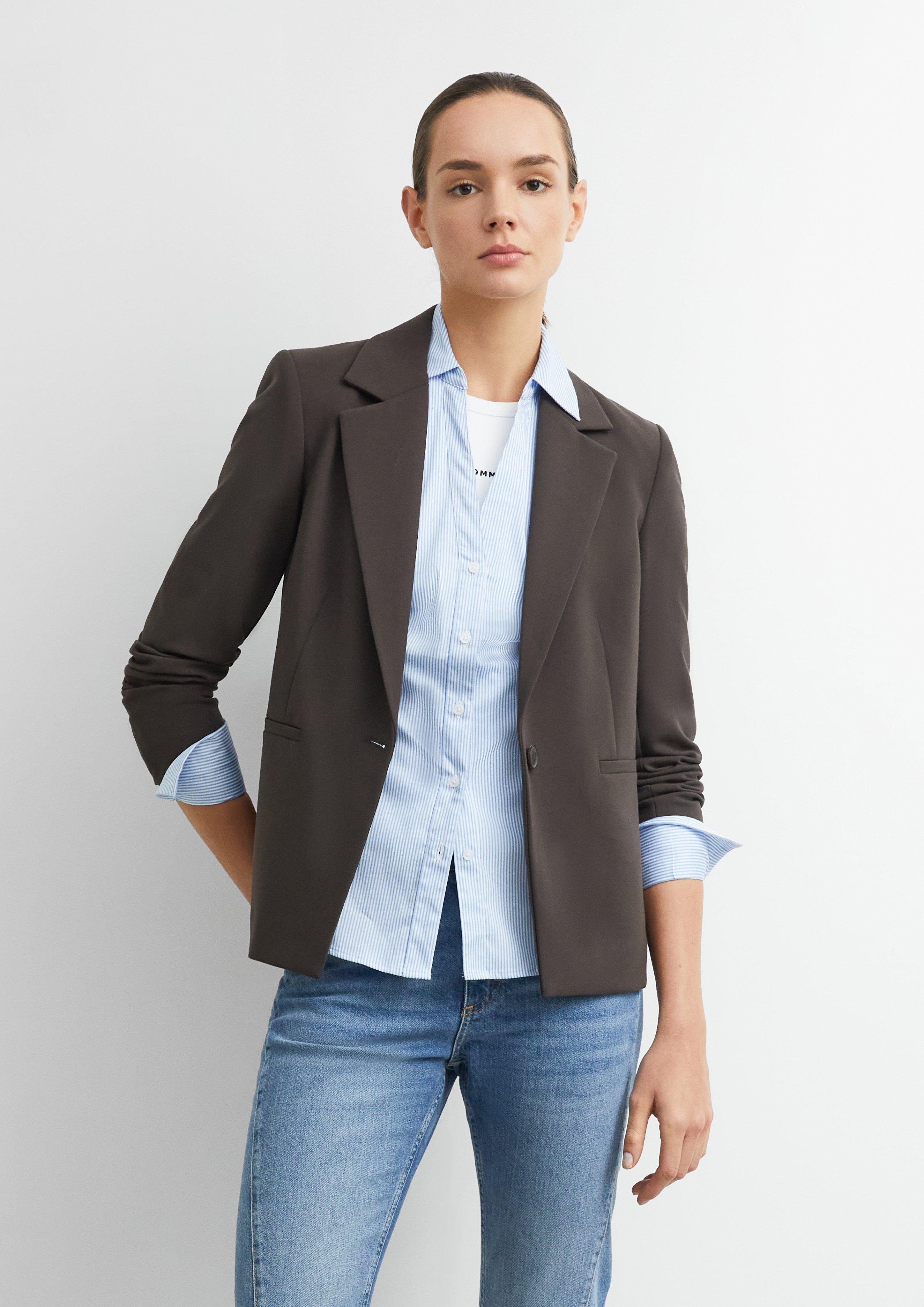 Blazer aus Viskosemix in braun von COMMA