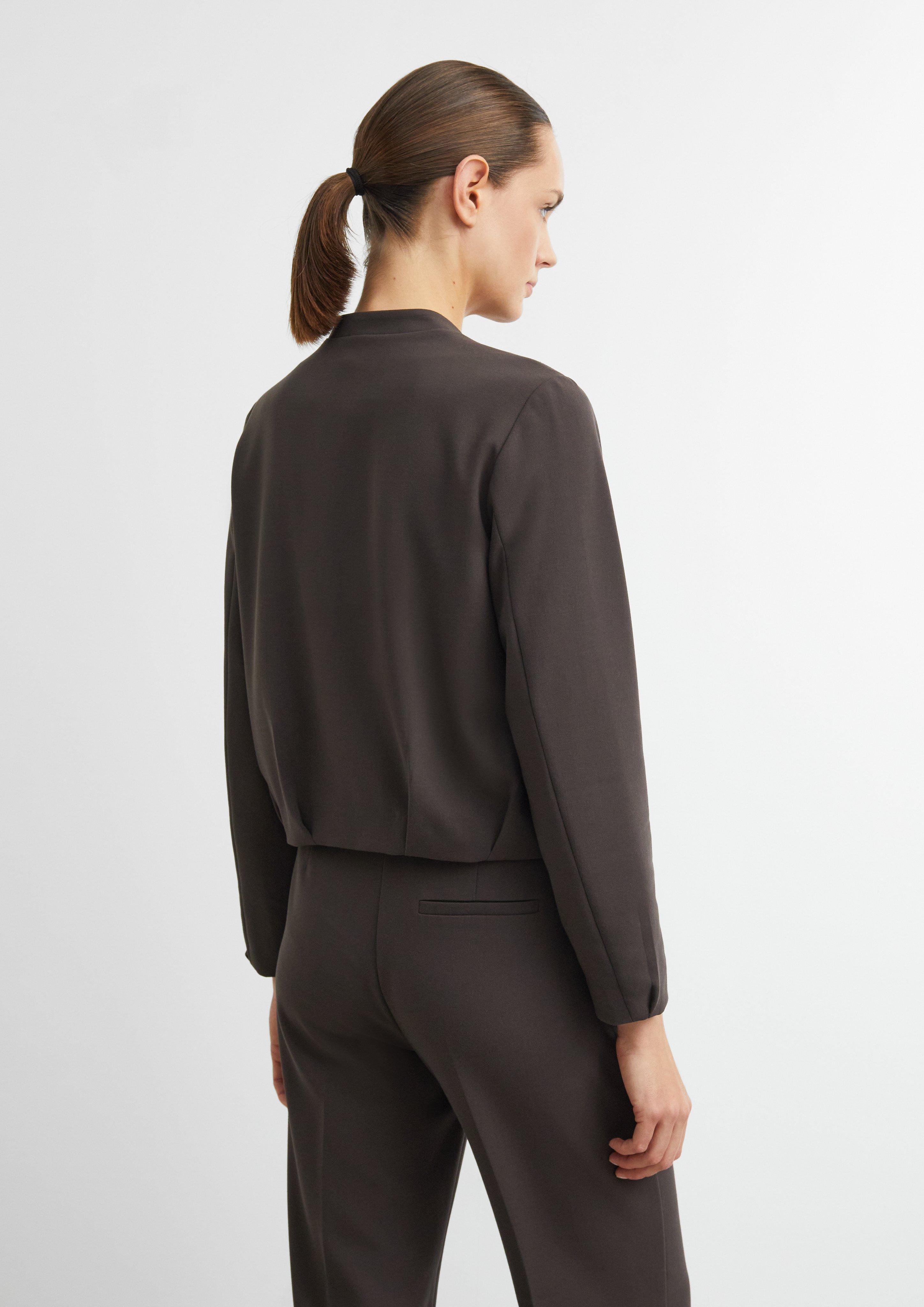 Blouson en mélange de viscose en brun de COMMA