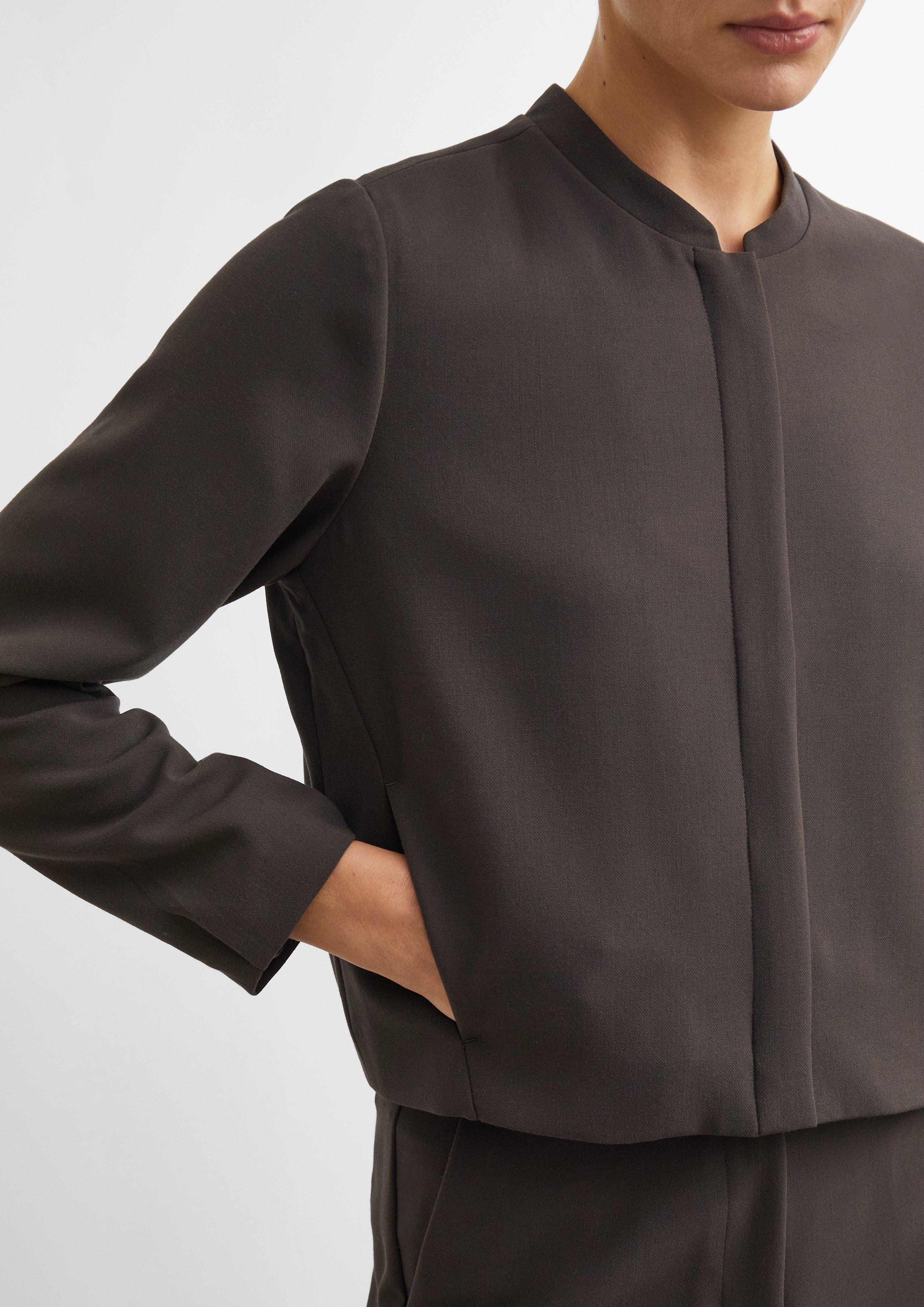 Blouson en mélange de viscose en brun de COMMA