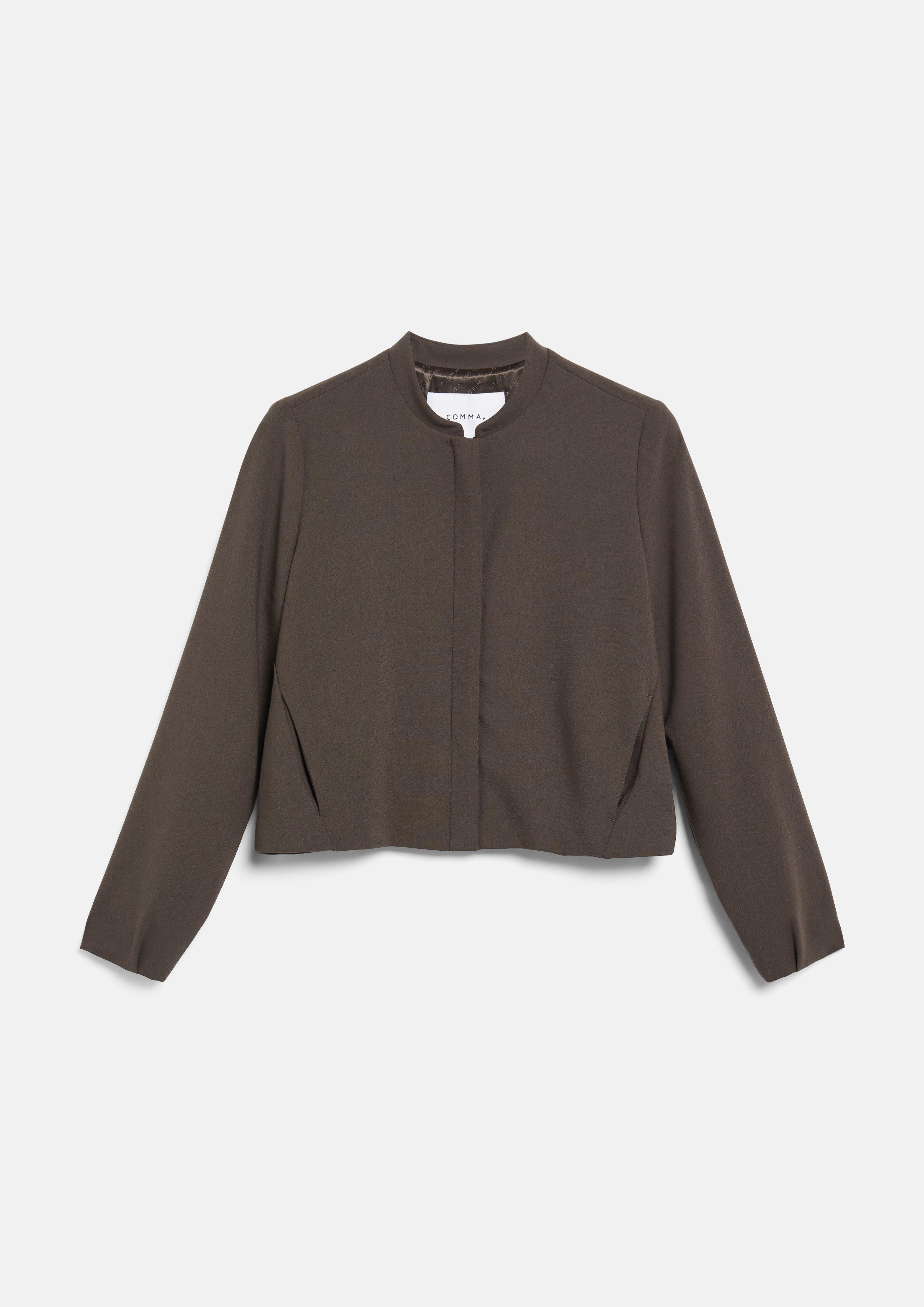 Indoor jacket in dark brown by COMMA
