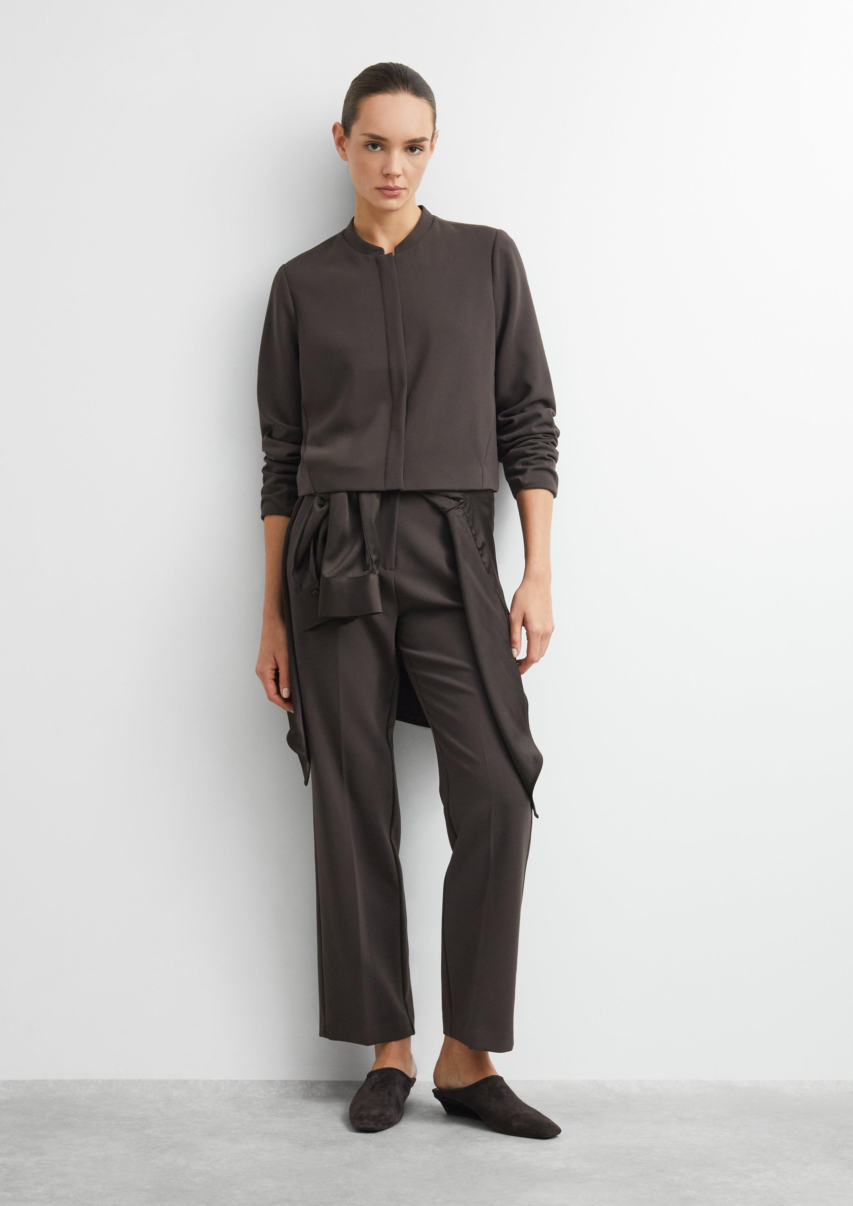 Blouson en mélange de viscose en brun de COMMA