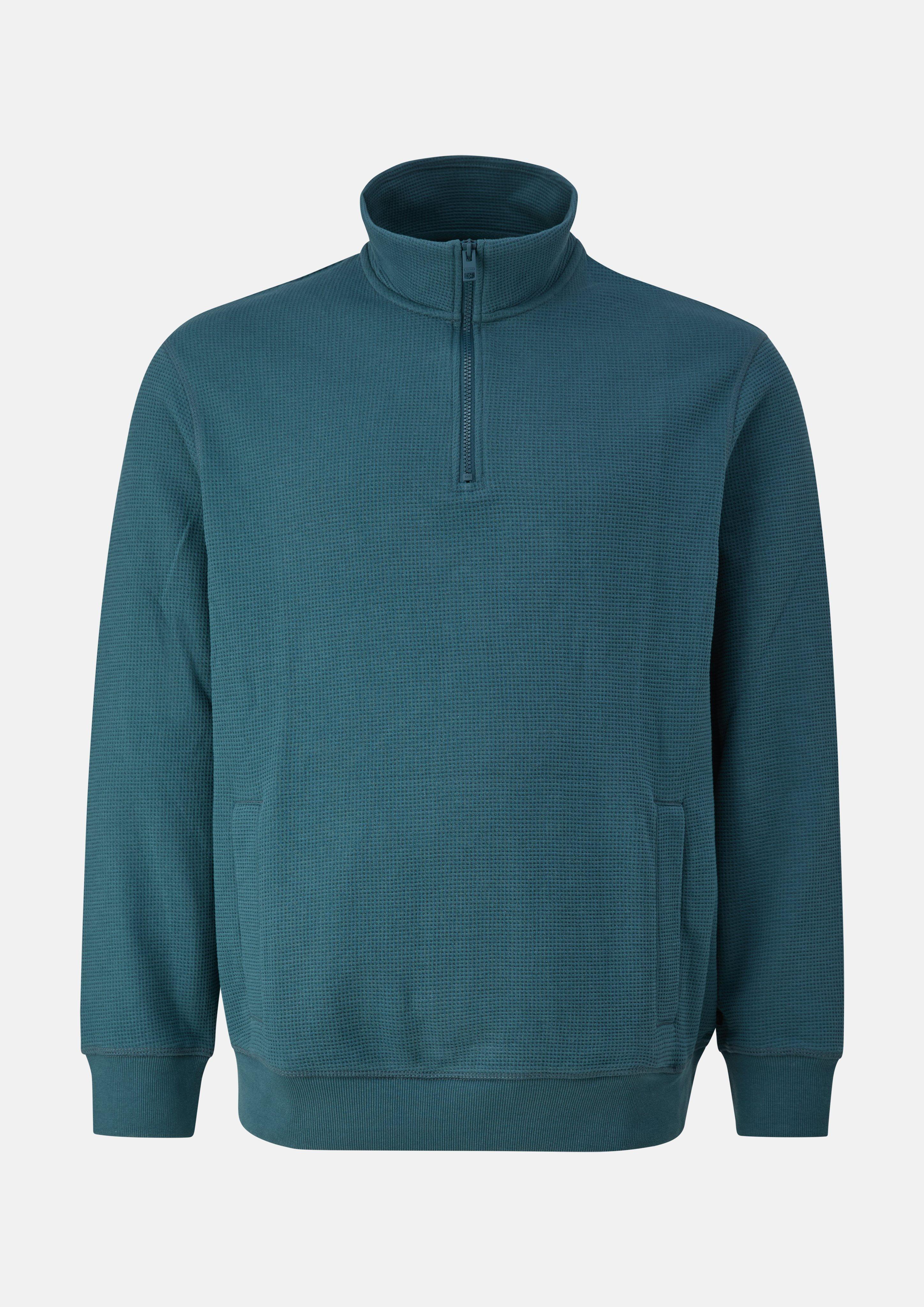 Majica z dolgimi rok v barvi petrol od s.Oliver Men Big Sizes