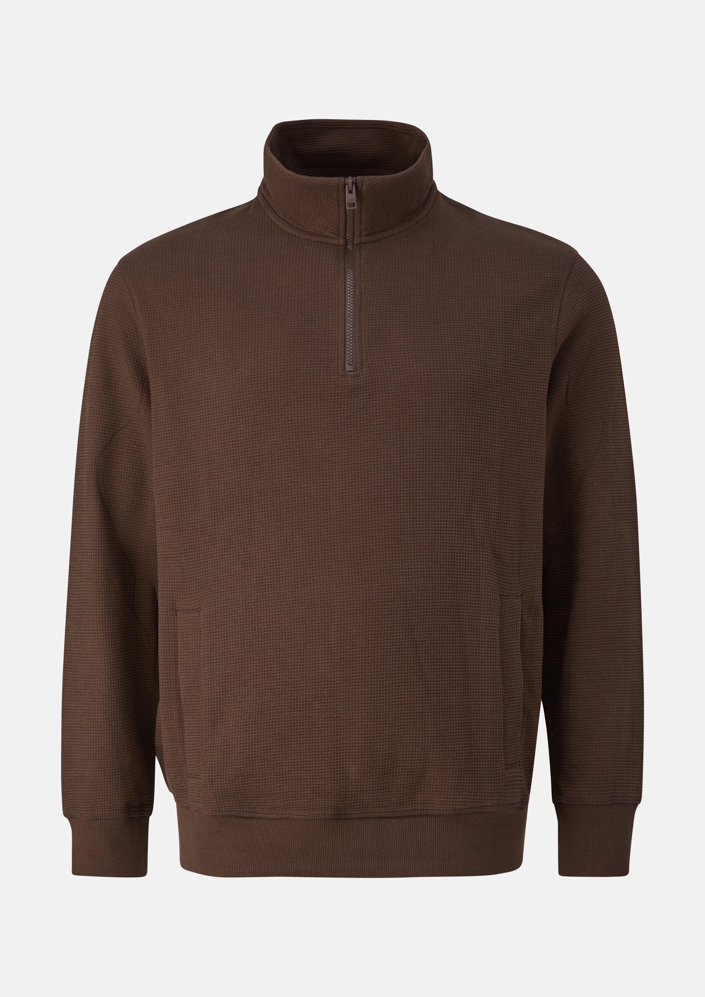 Hommes Sweat-shirt en brun de s.Oliver Men Big Sizes
