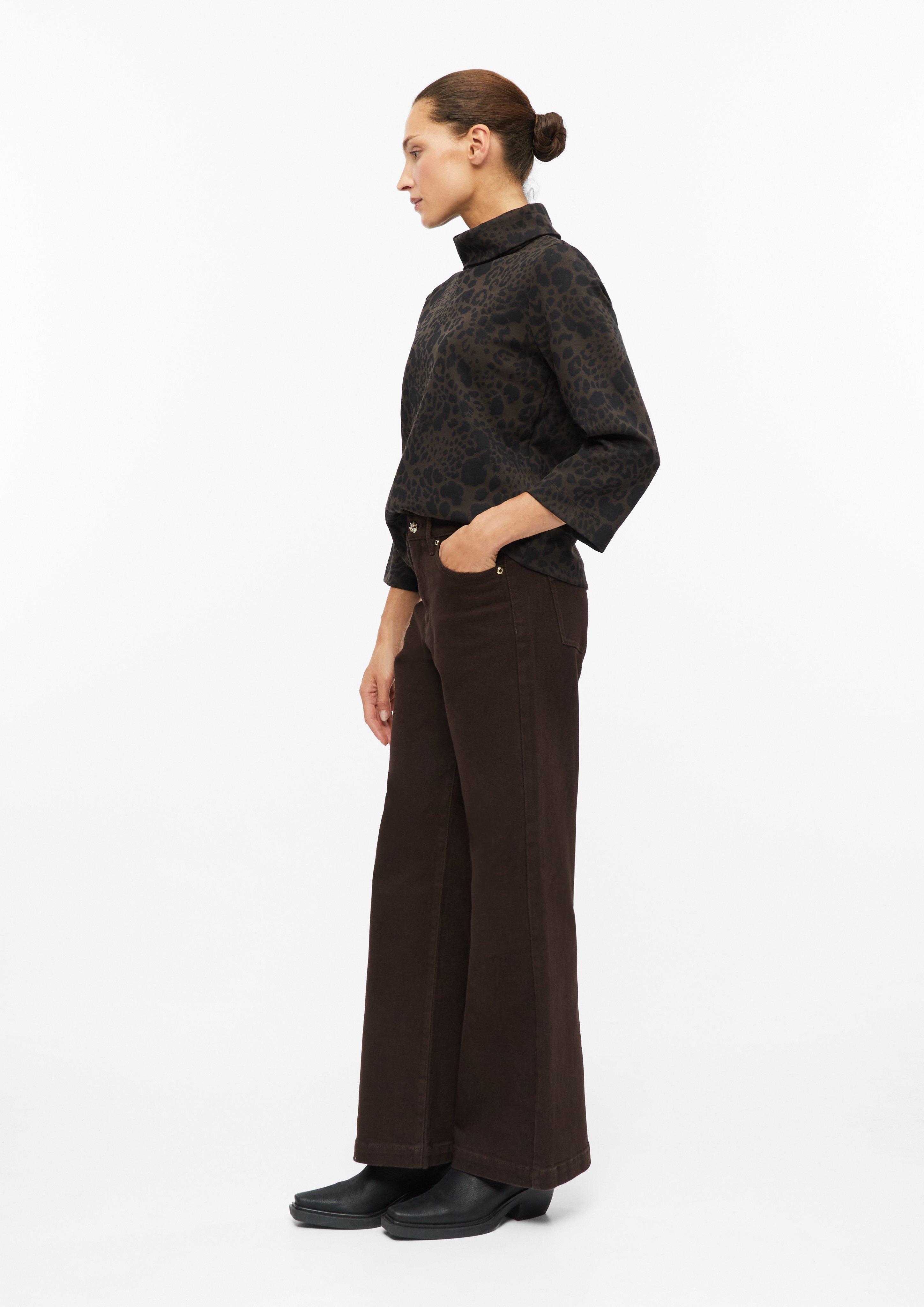 Damen Sweatshirt mit All-over-Print im Relaxed Fit in schwarz von s.Oliver BLACK LABEL