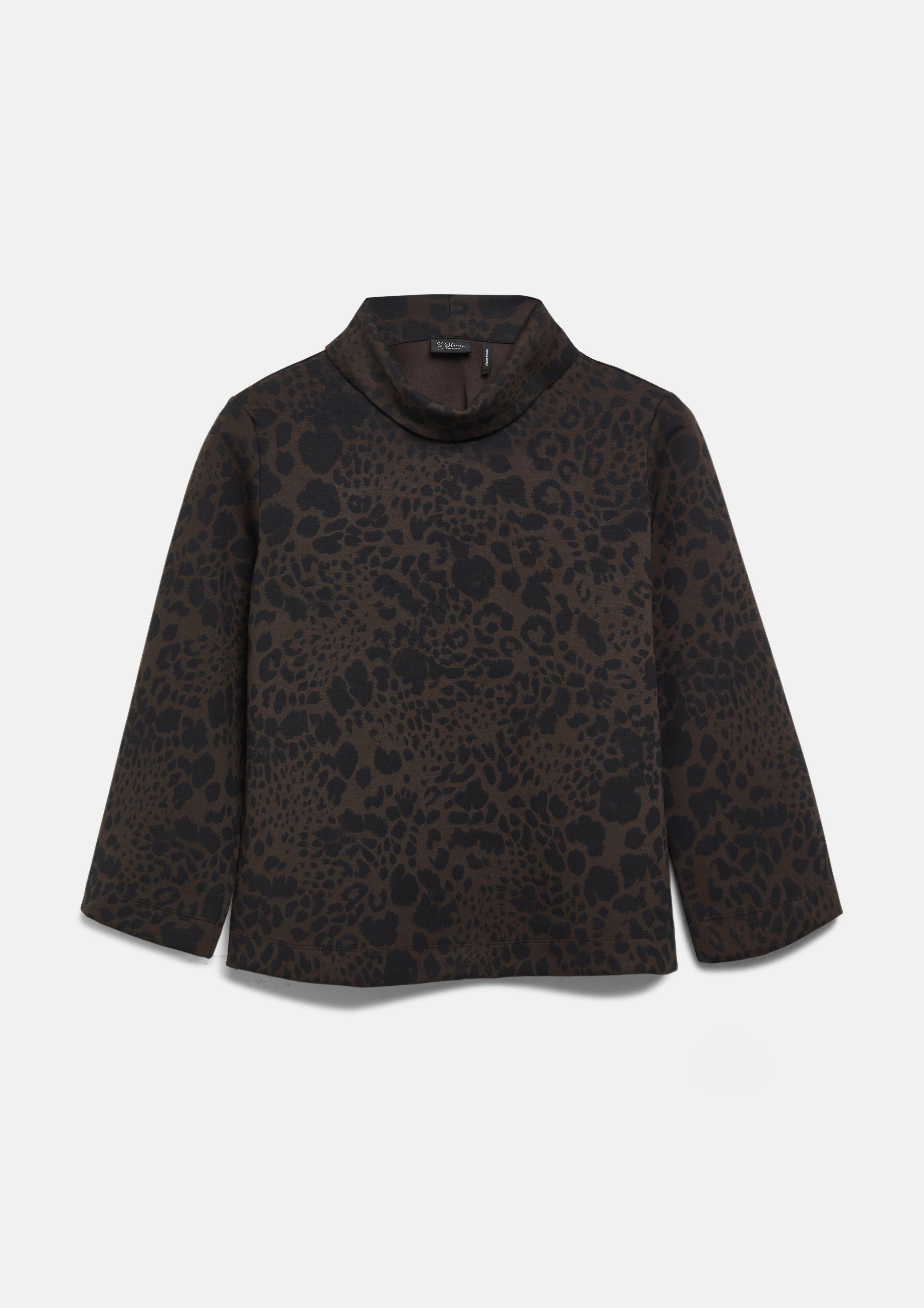 Damen Sweatshirt mit All-over-Print im Relaxed Fit in  von s.Oliver BLACK LABEL