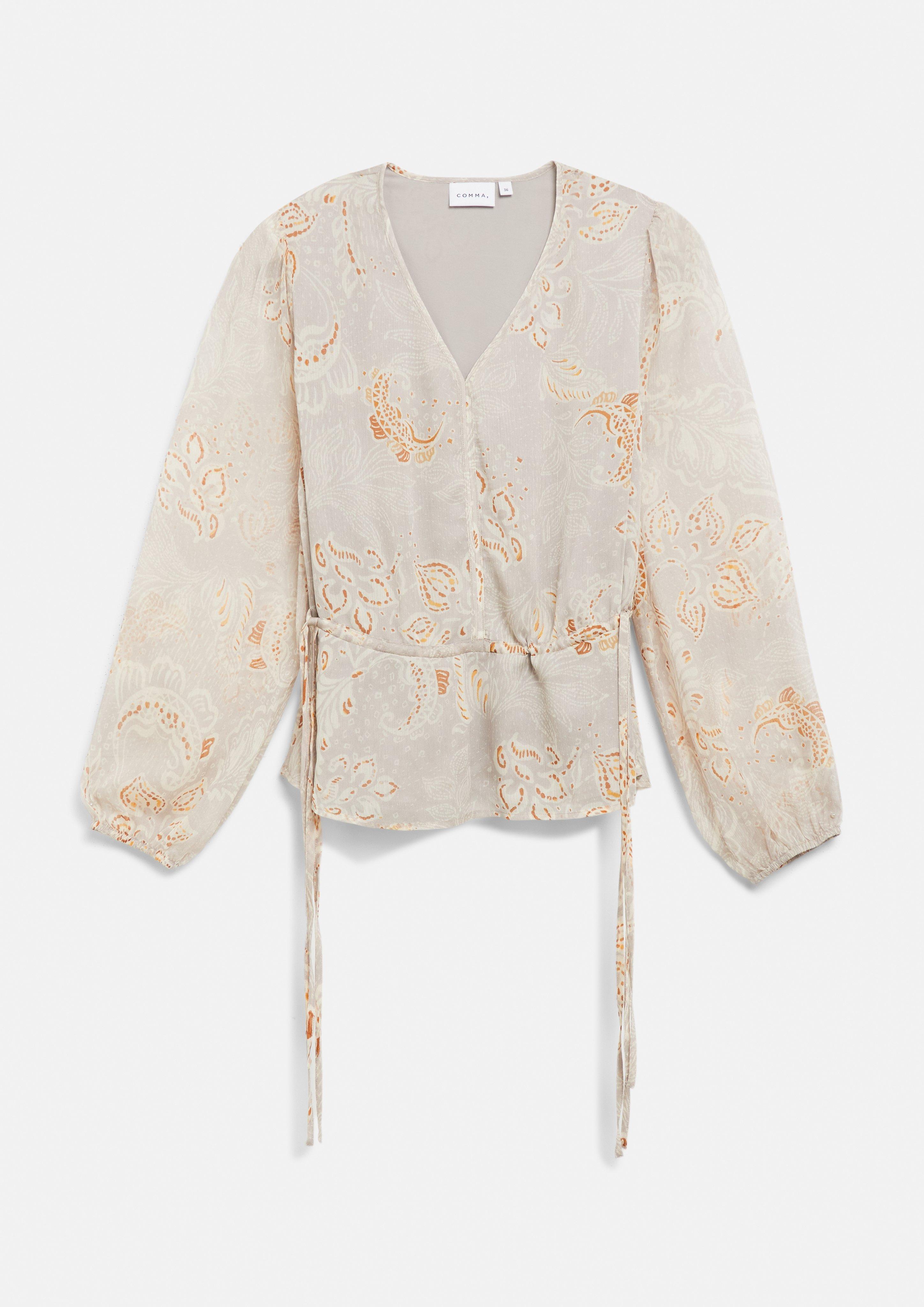 Blouse in beige by COMMA