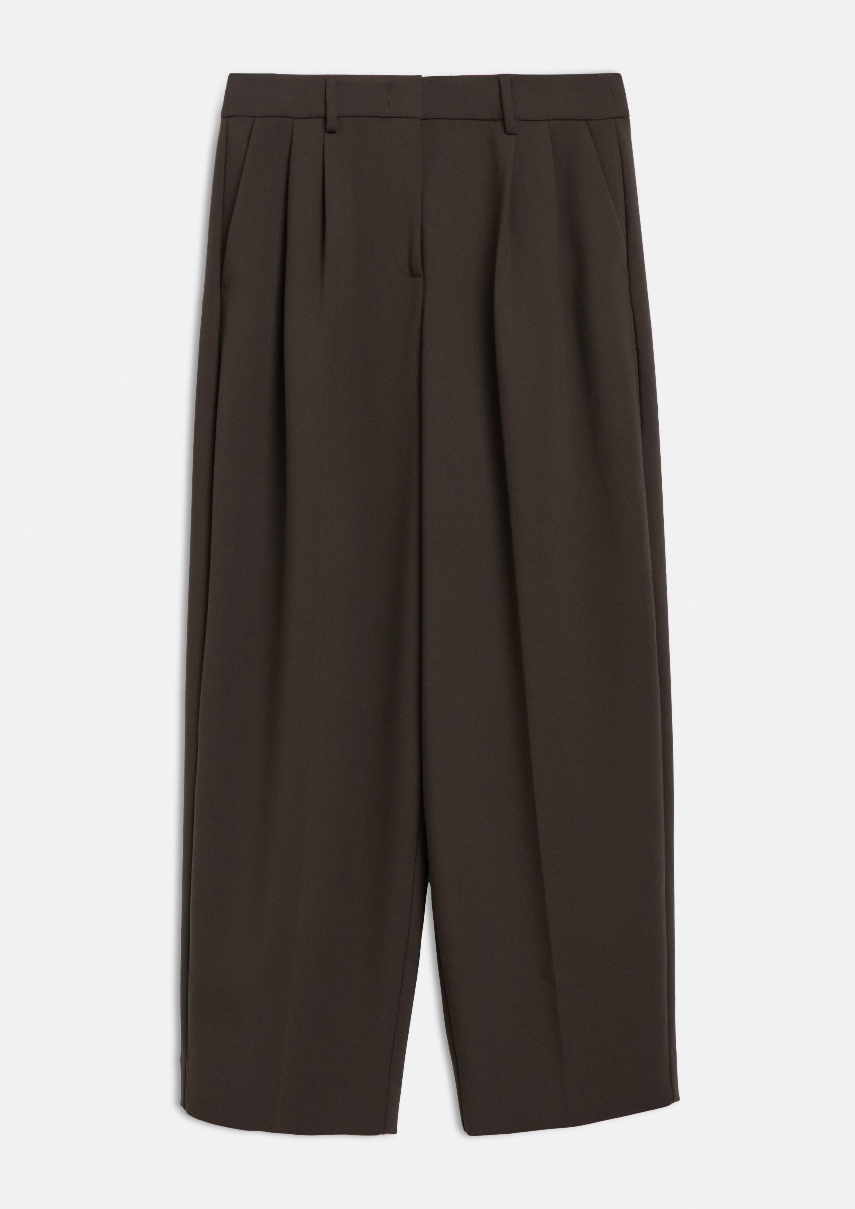 Trousers in dark brown by COMMA