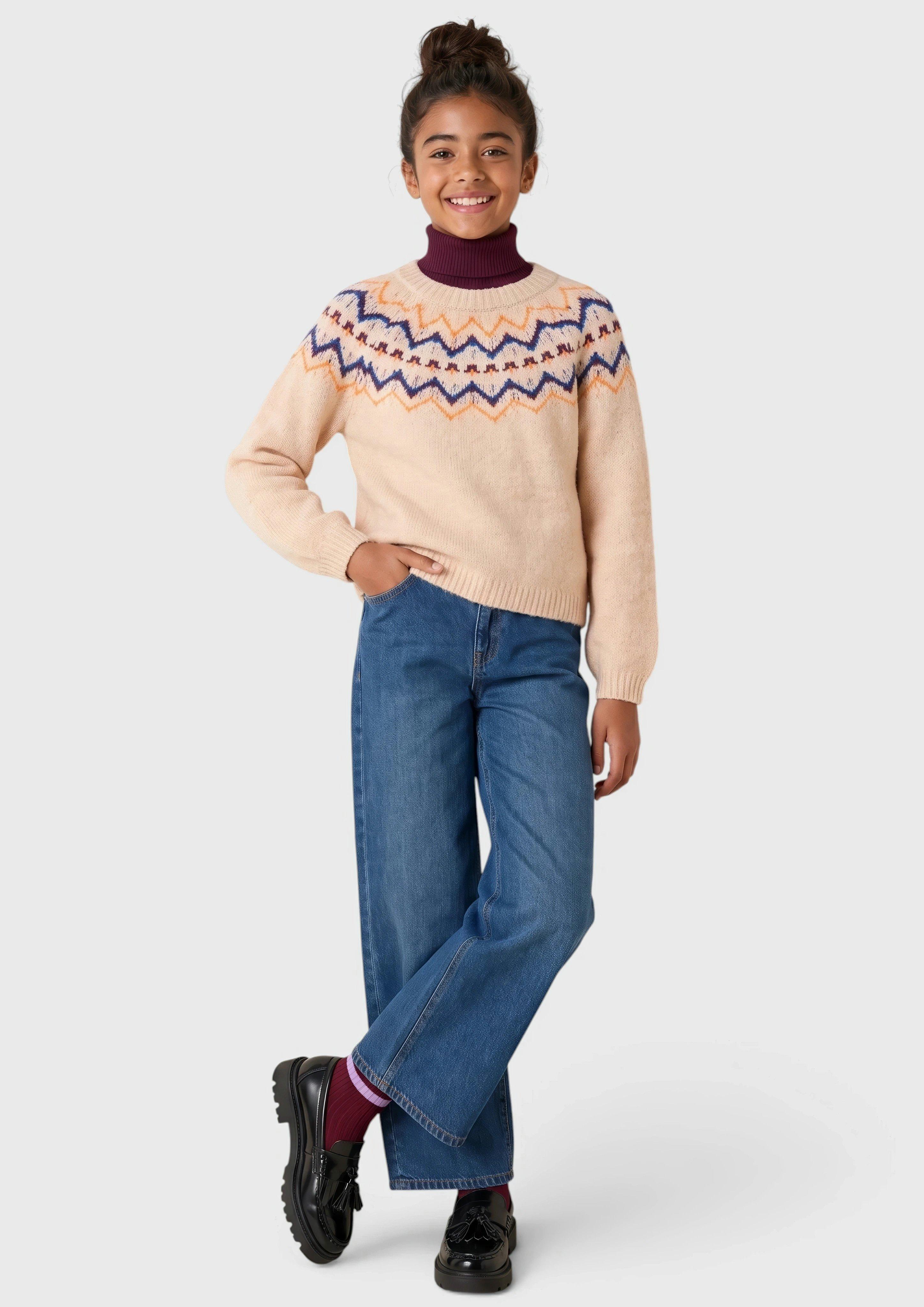 Kuscheliger Strickpullover in Farbe pfirsich von s.Oliver