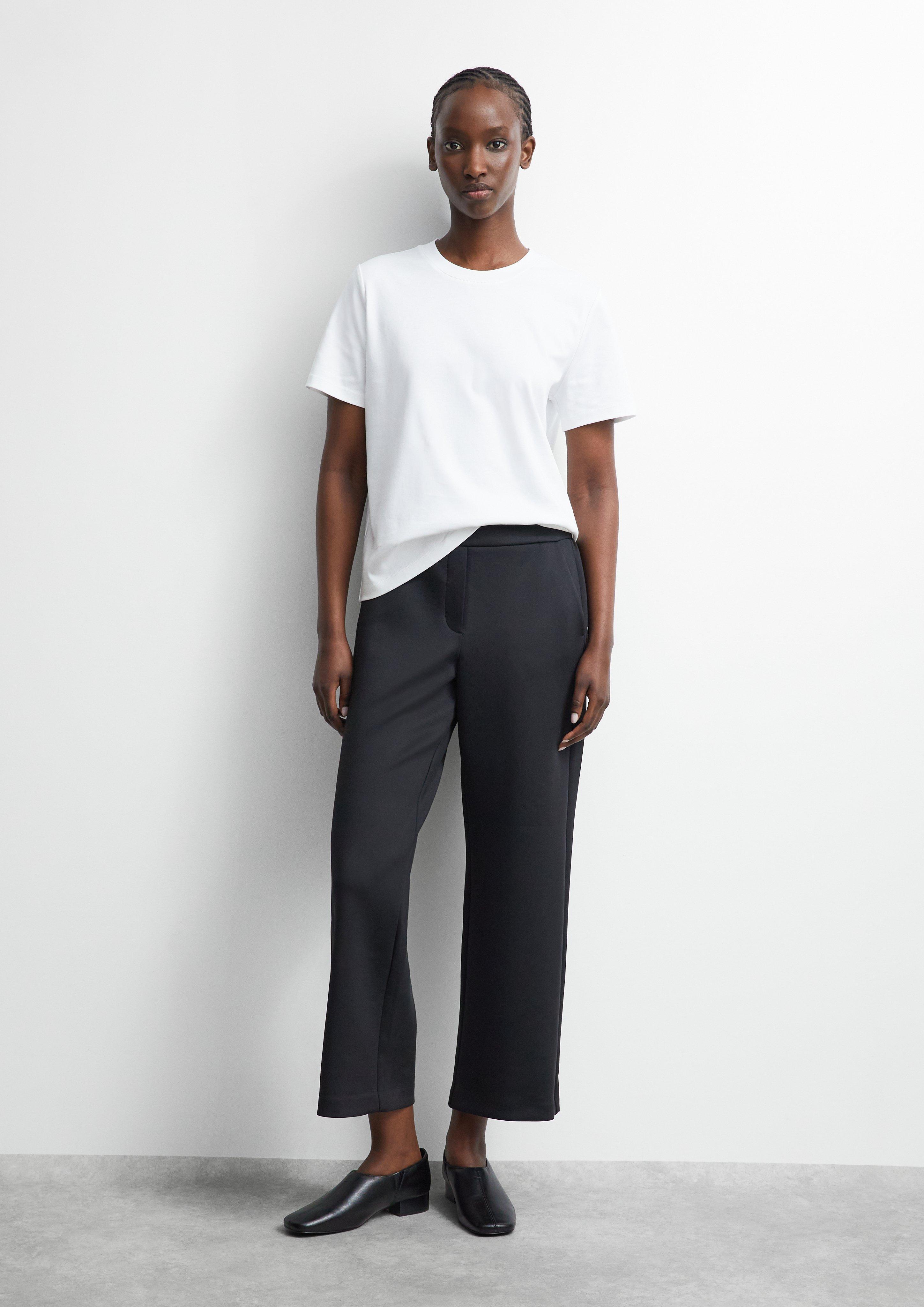 Culotte aus Scuba in schwarz von COMMA