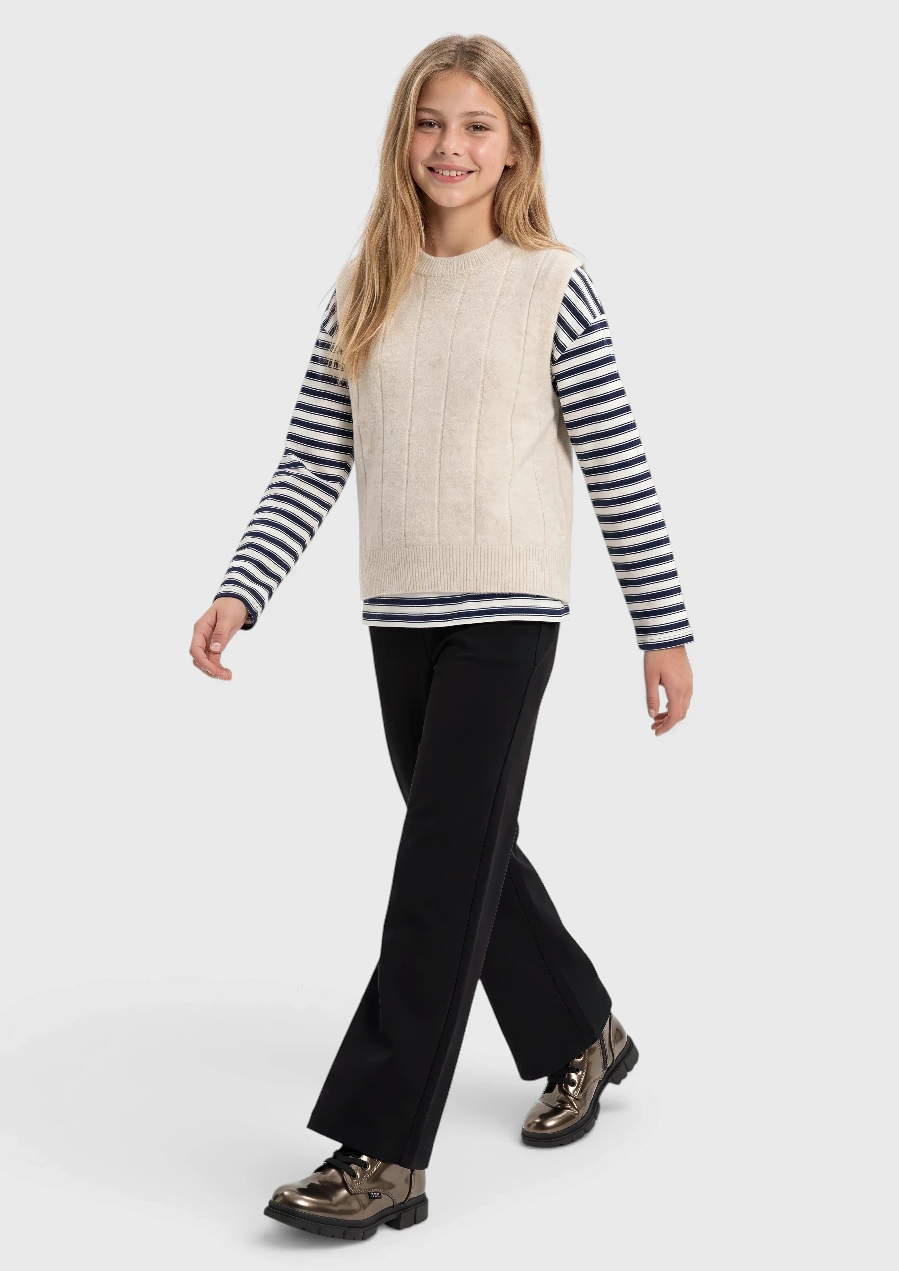 Kinder Strickpullunder im Loose Fit in creme von s.Oliver