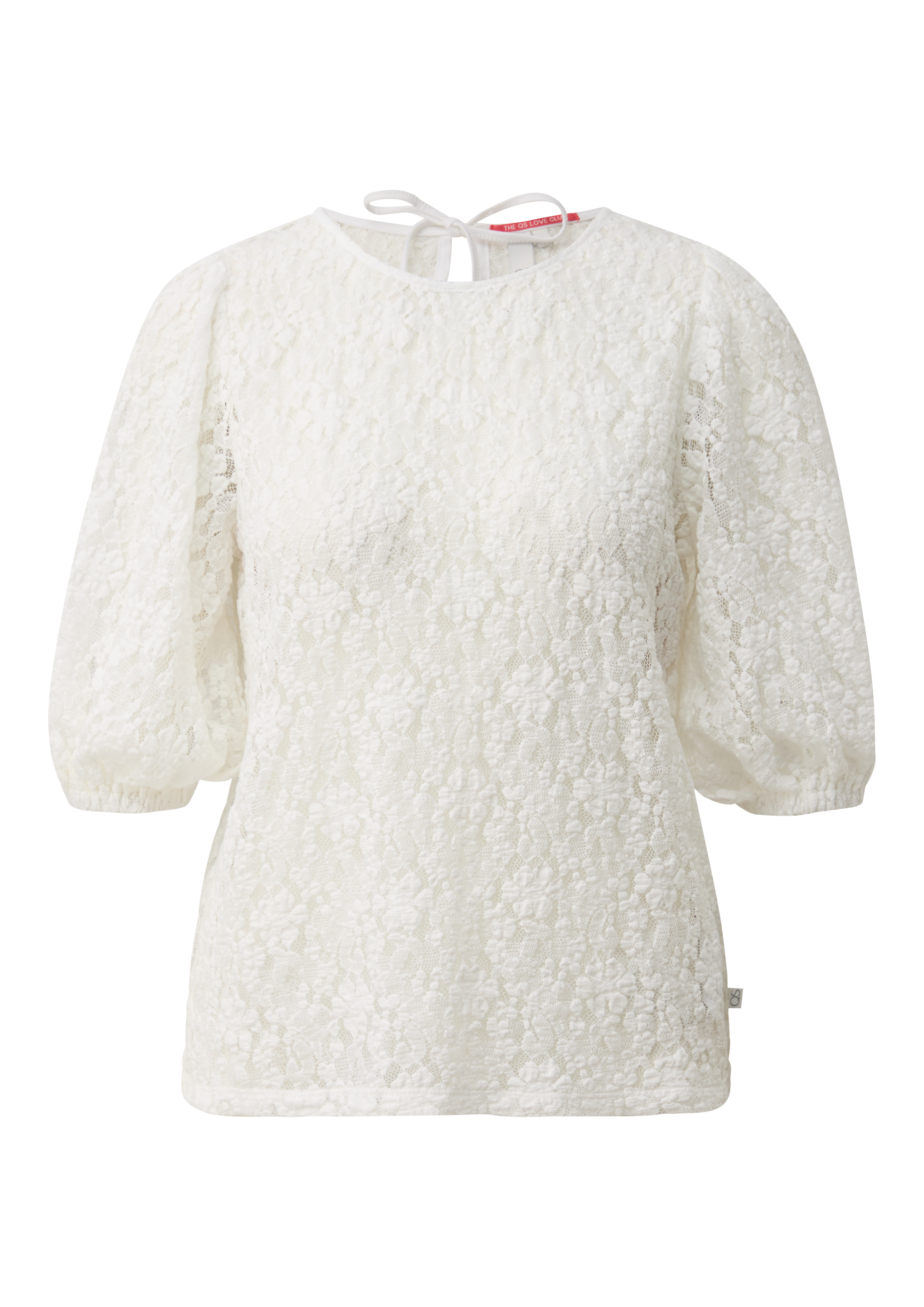 Qs Bluse Aus Elastischer Spitze