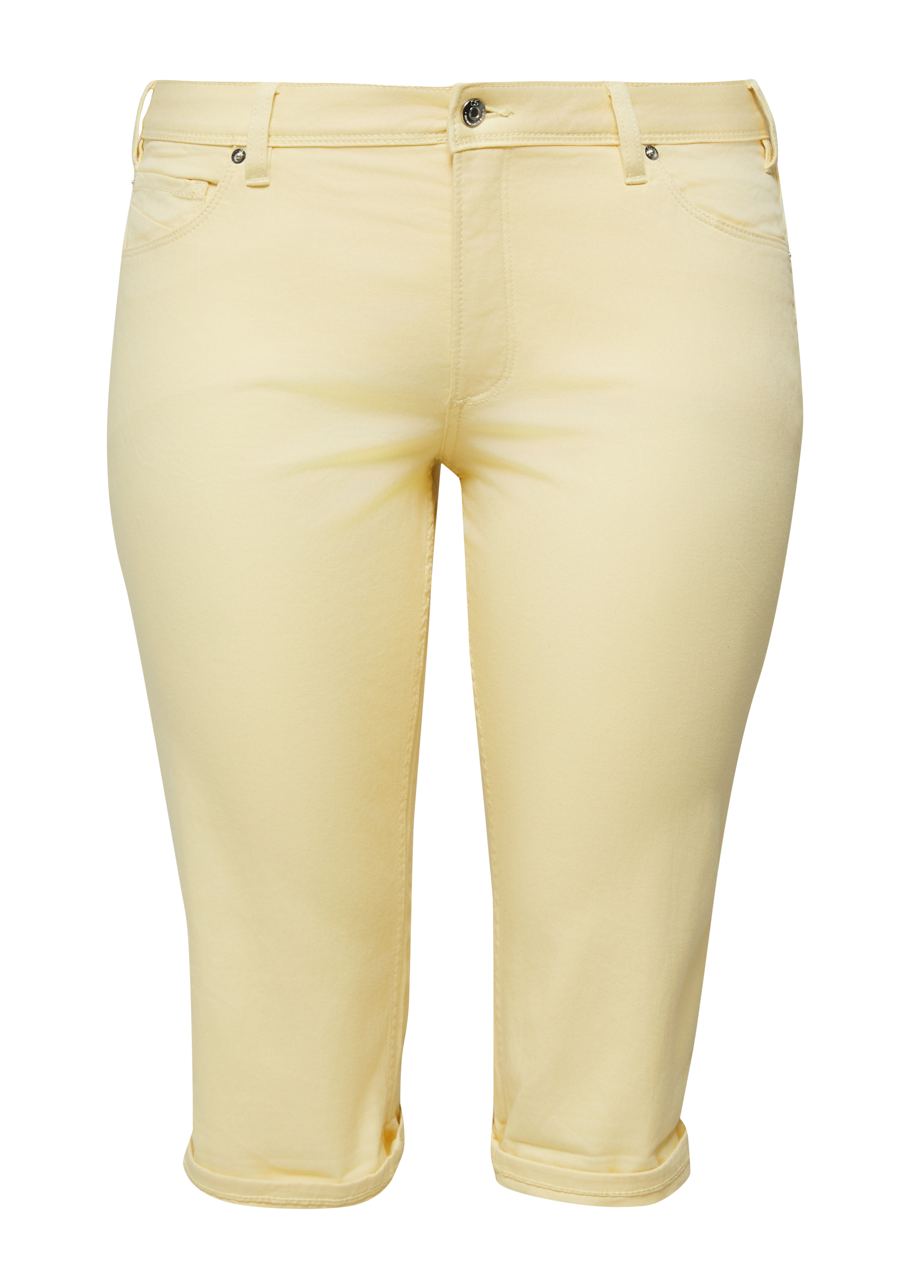 Jeans / Mid Rise / Slim Fit / Capri