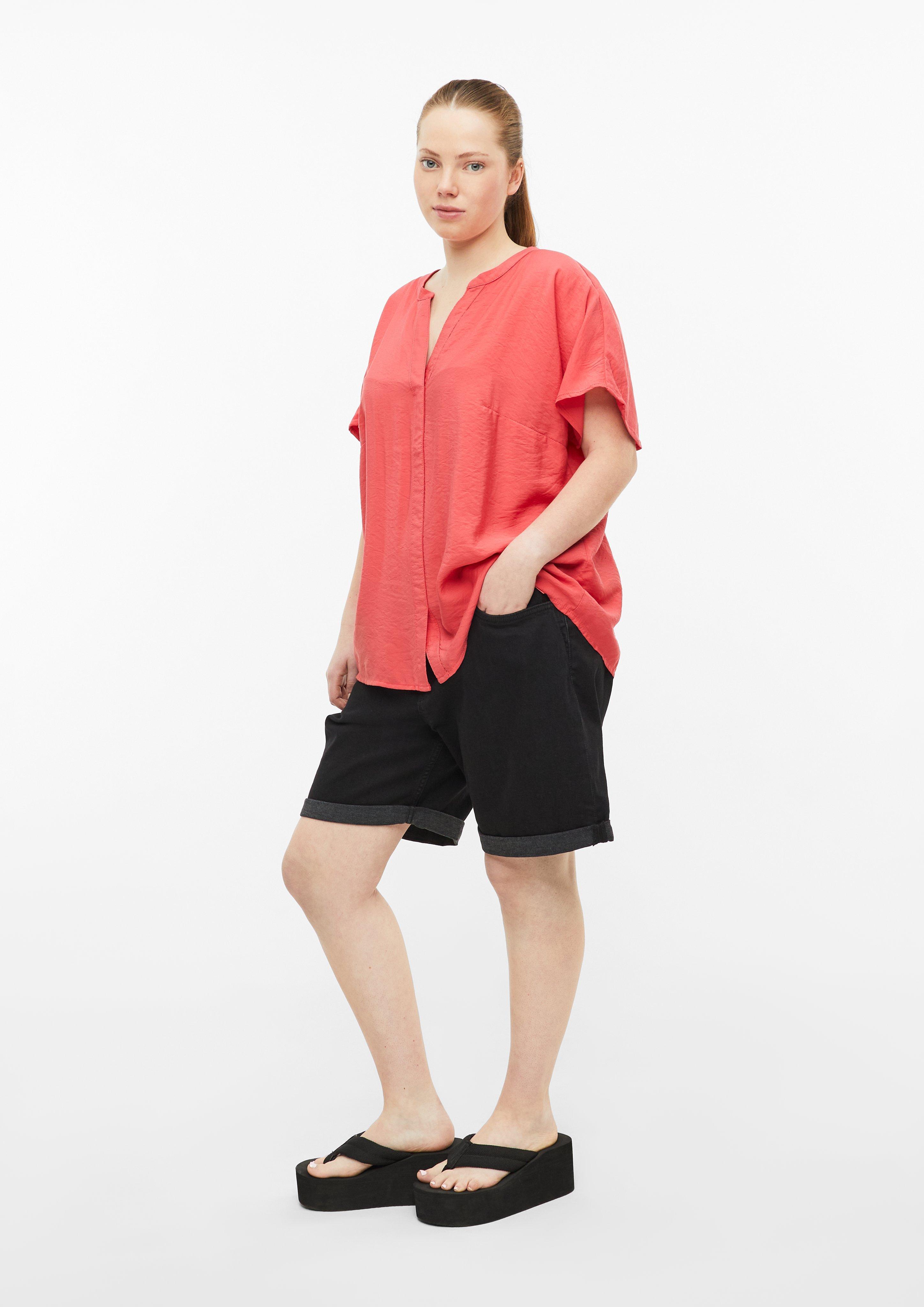 Damen Bluse in rot von QS CURVE
