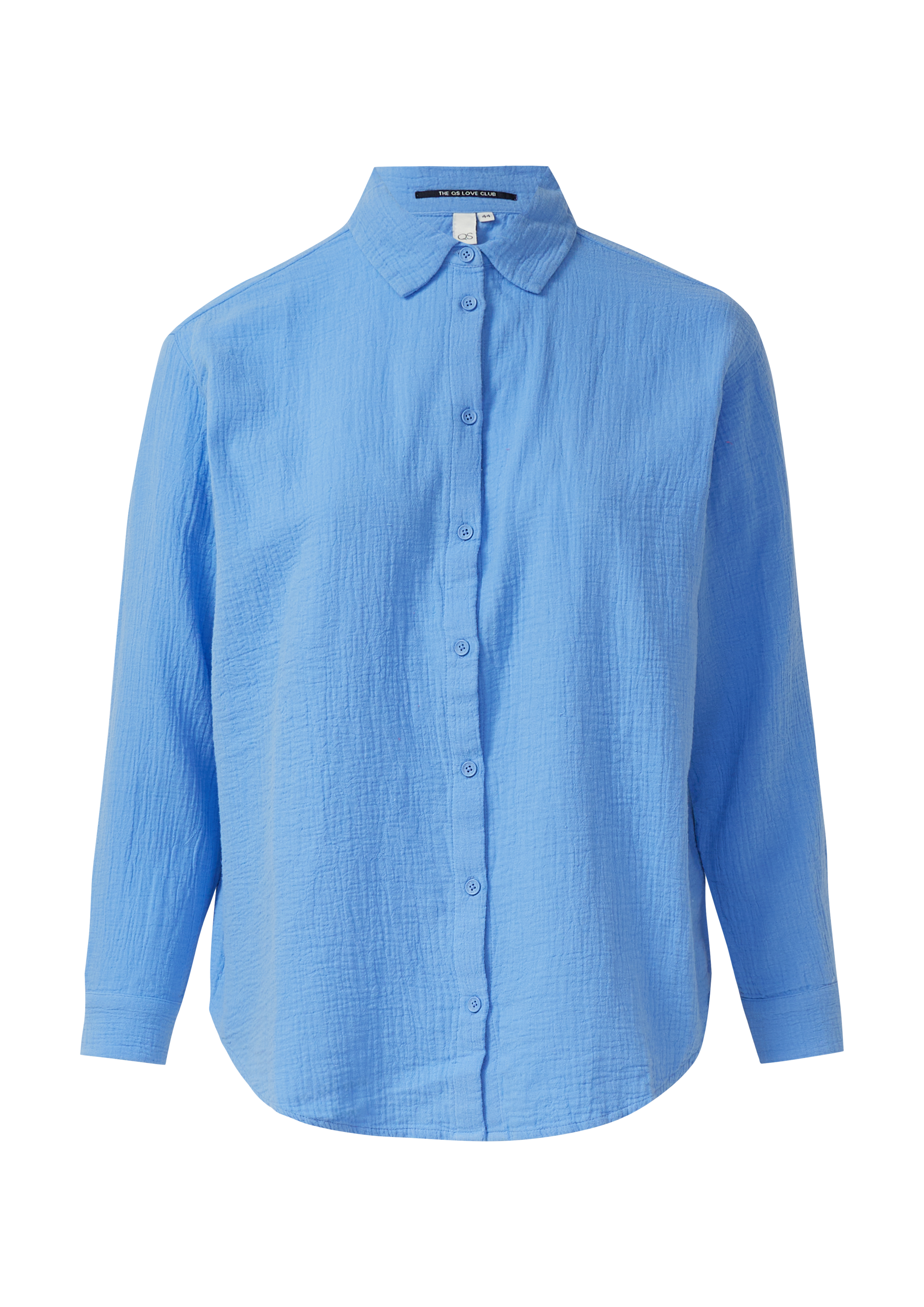 Musselin Bluse mit überschnittener Schuler