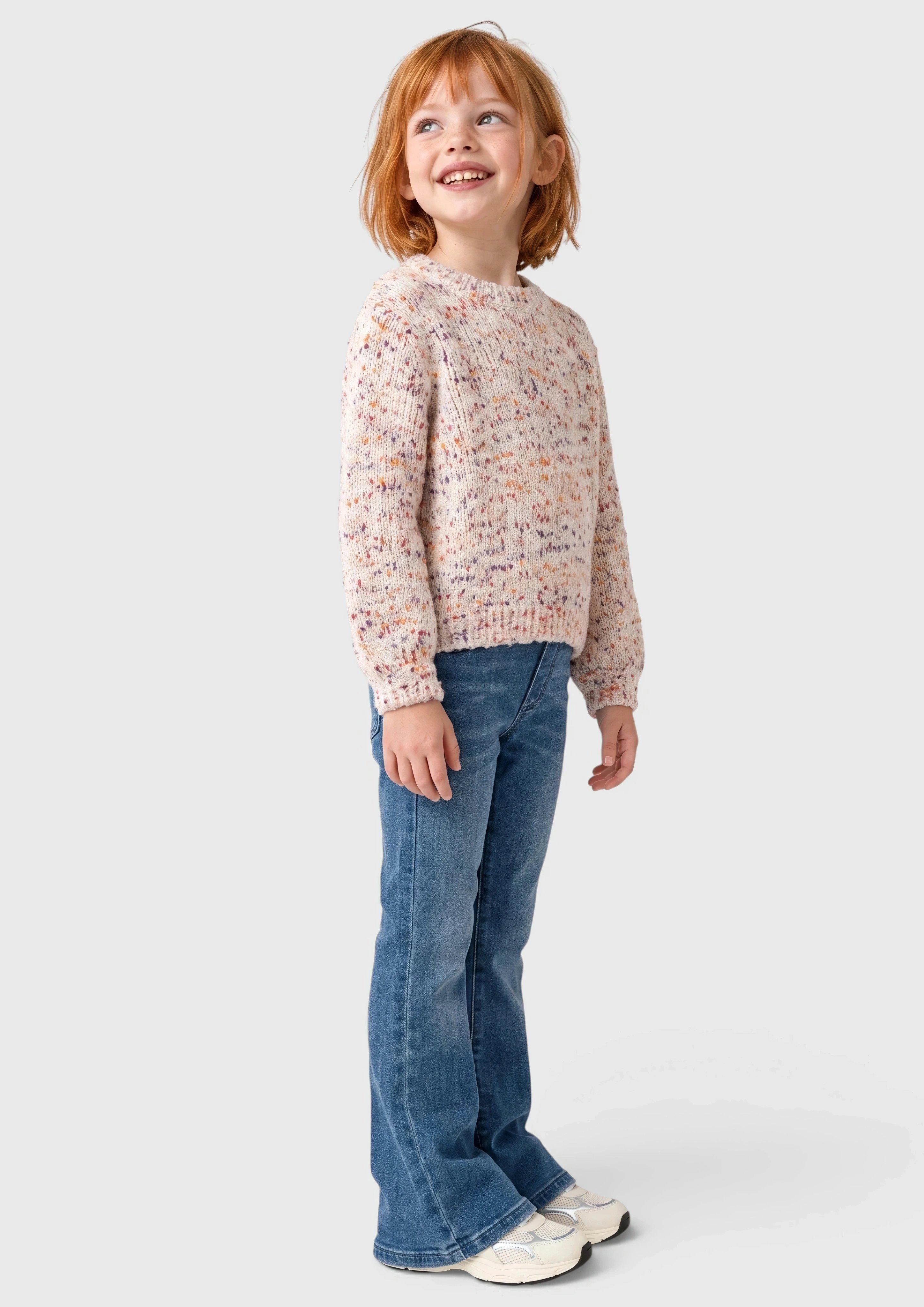 Strickpullover im Loose Fit mit Glitzergarn in Farbe beige von s.Oliver