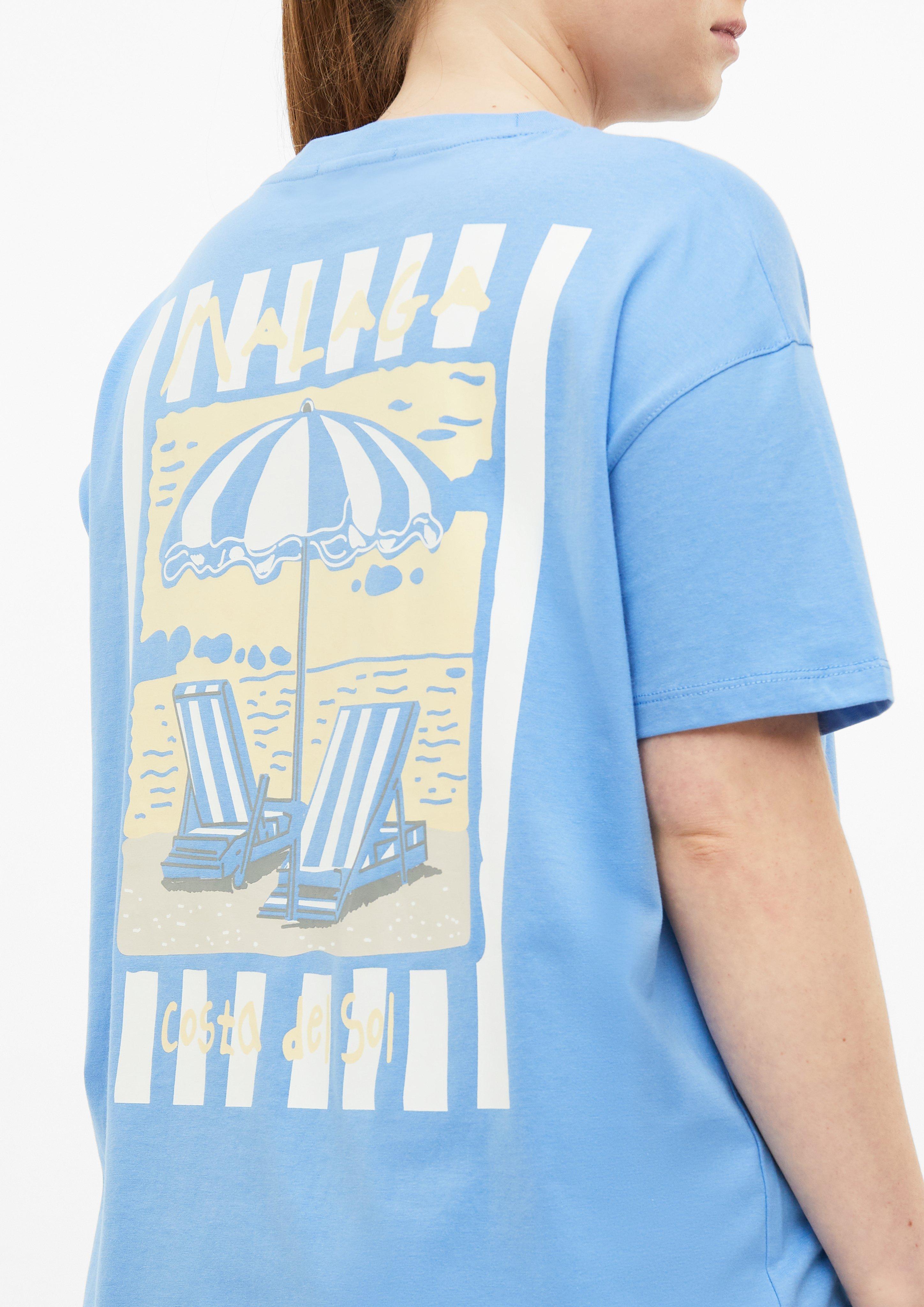 Damen T-Shirt in blau von QS CURVE