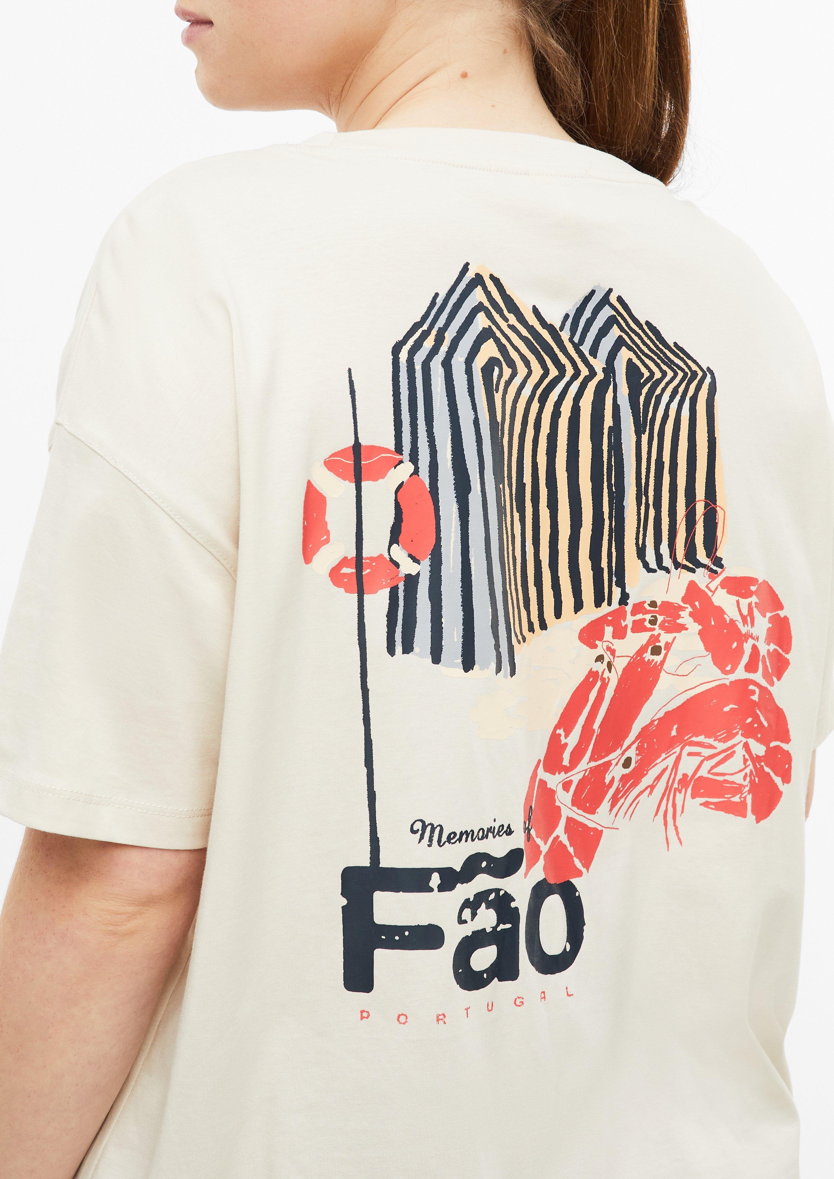 Women T-Shirt in beige by QS CURVE