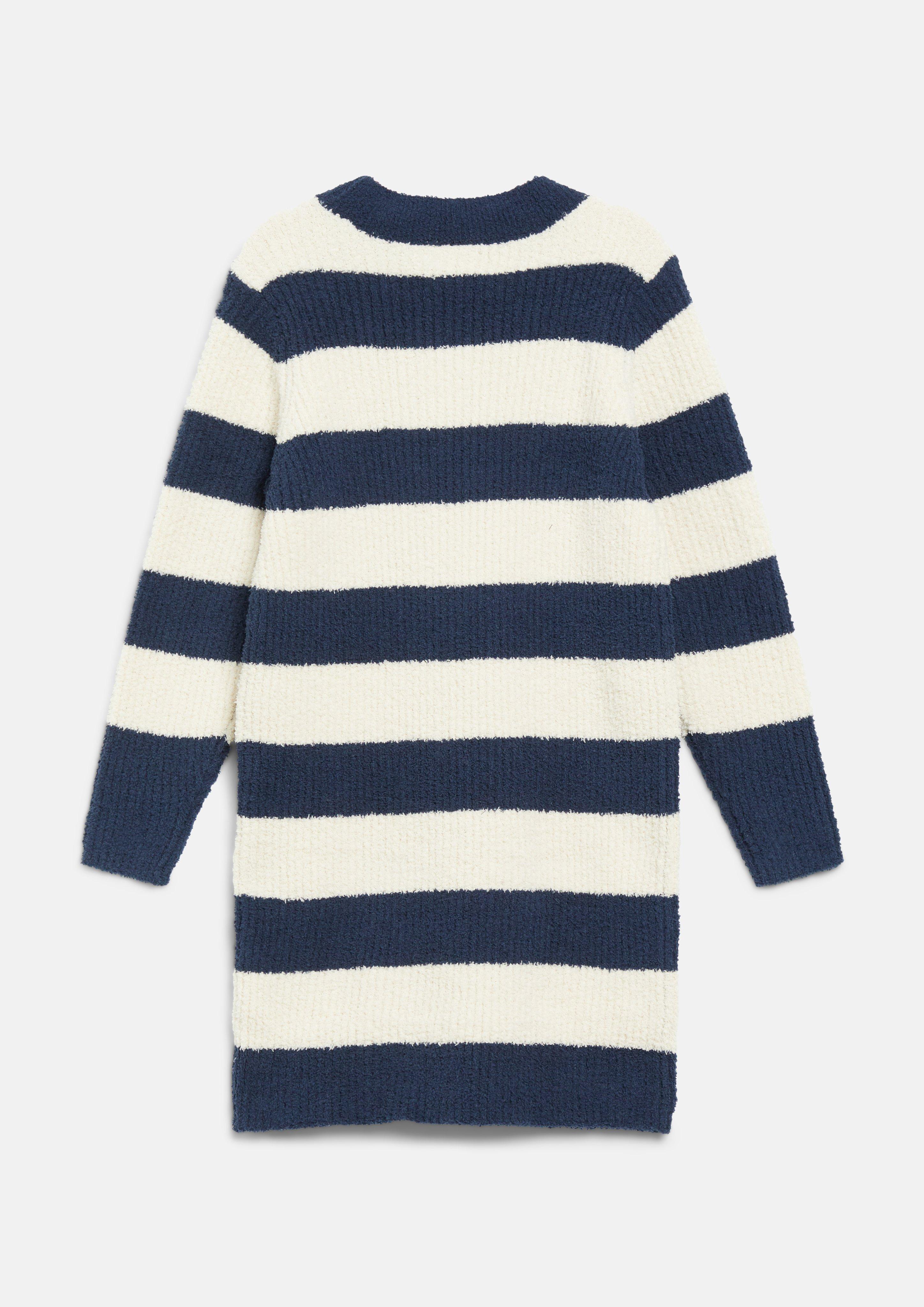 Kinder Kurzes Strick-Kleid im Loose Fit mit Streifen in blau von s.Oliver