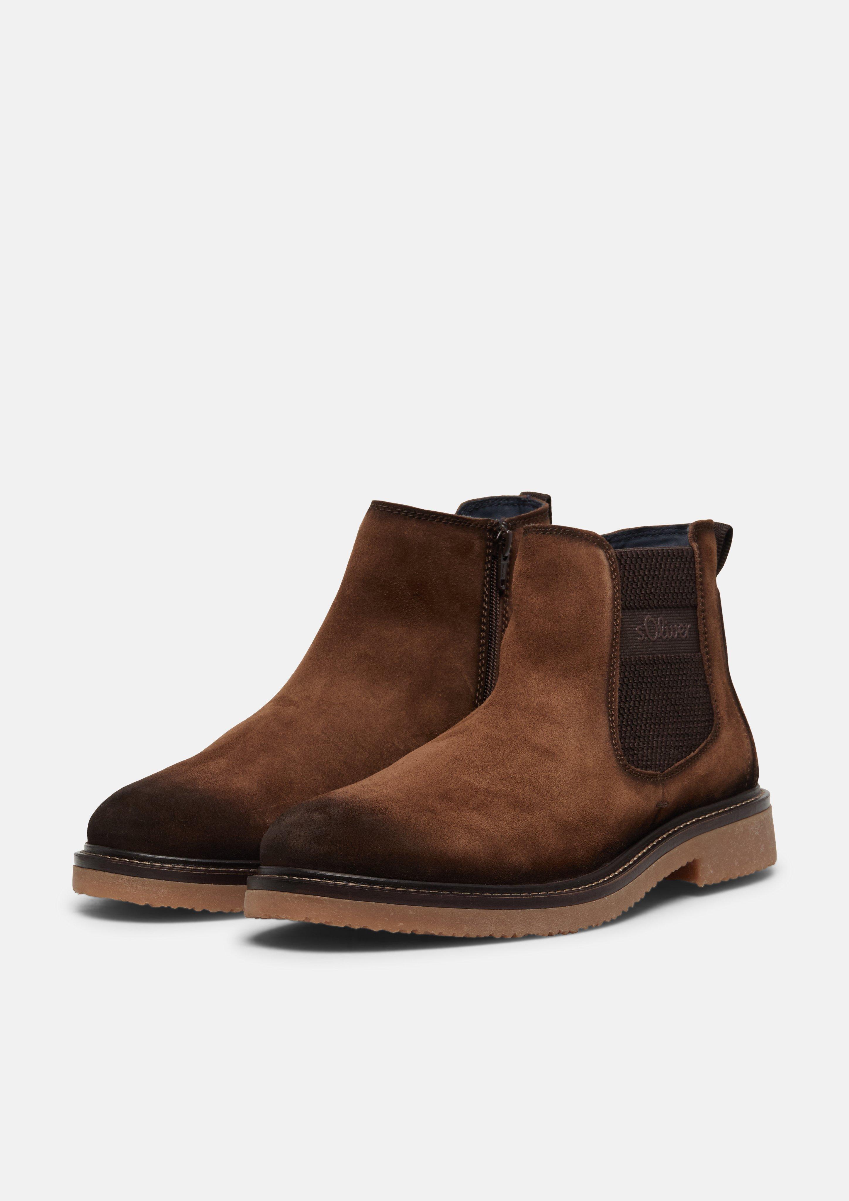 Hommes Bottines Chelsea en brun de s.Oliver