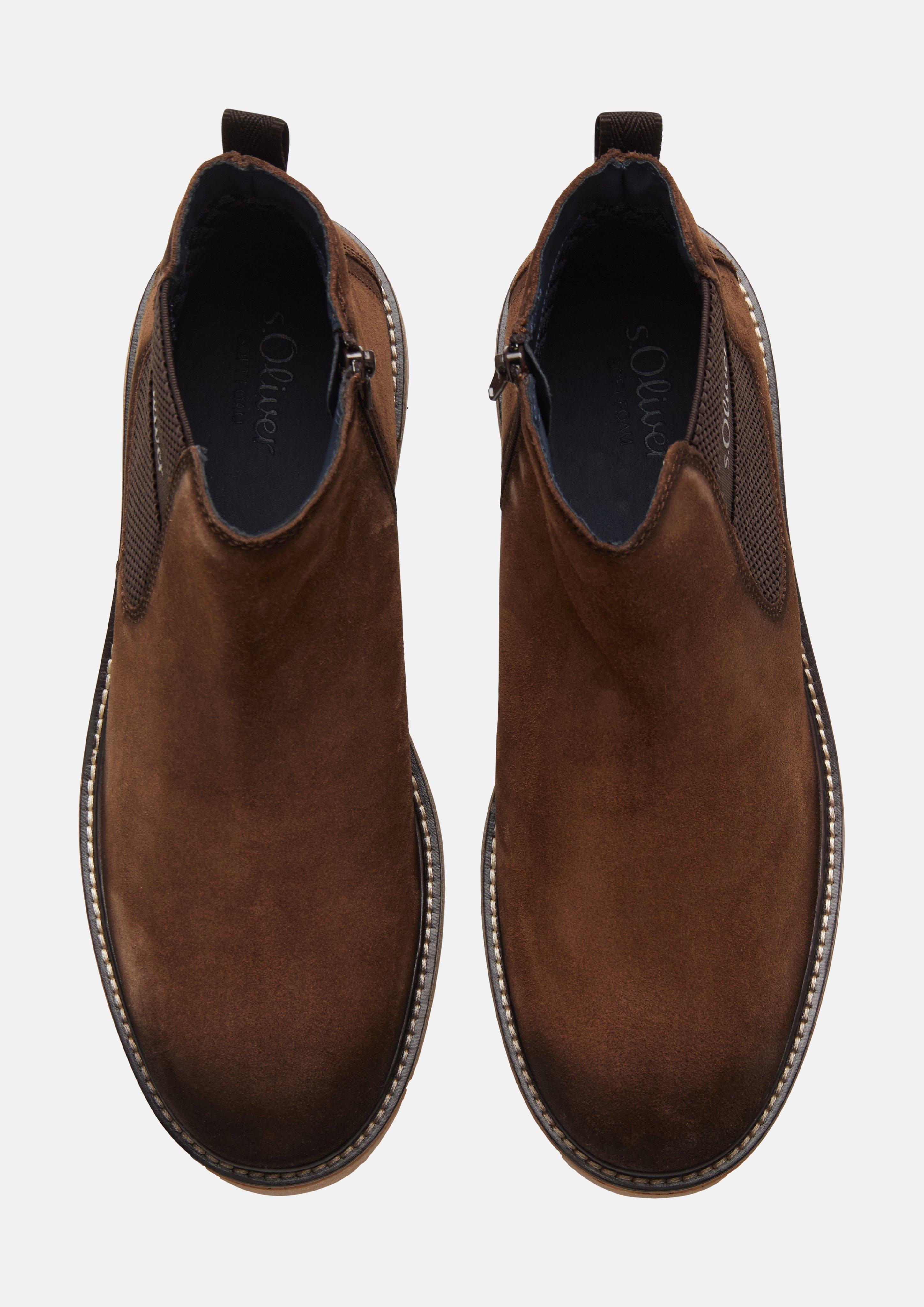 Hommes Bottines Chelsea en brun de s.Oliver