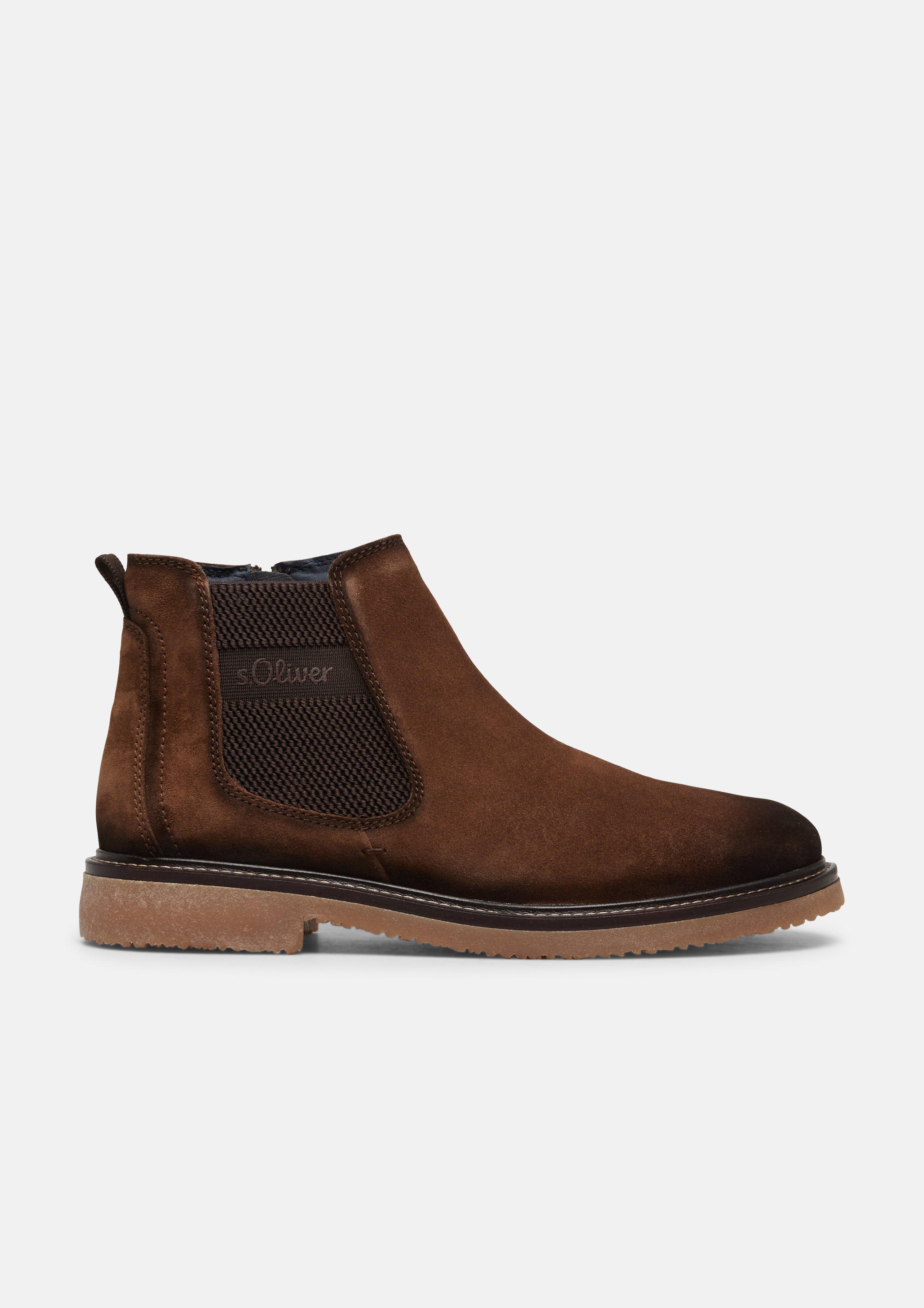 Hommes Bottines Chelsea en brun de s.Oliver