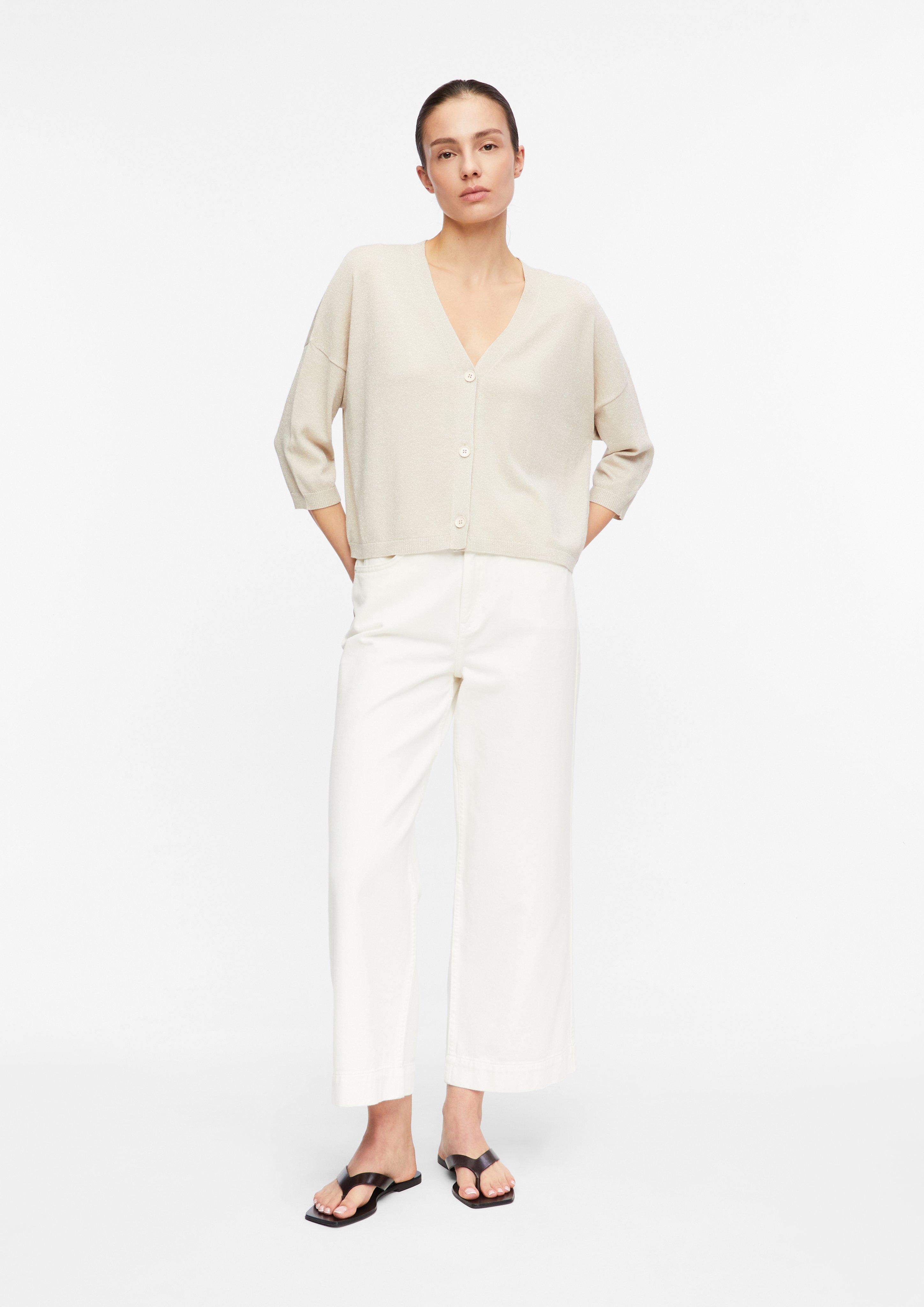 Strickjacke mit Glitzergarn in  von COMMA