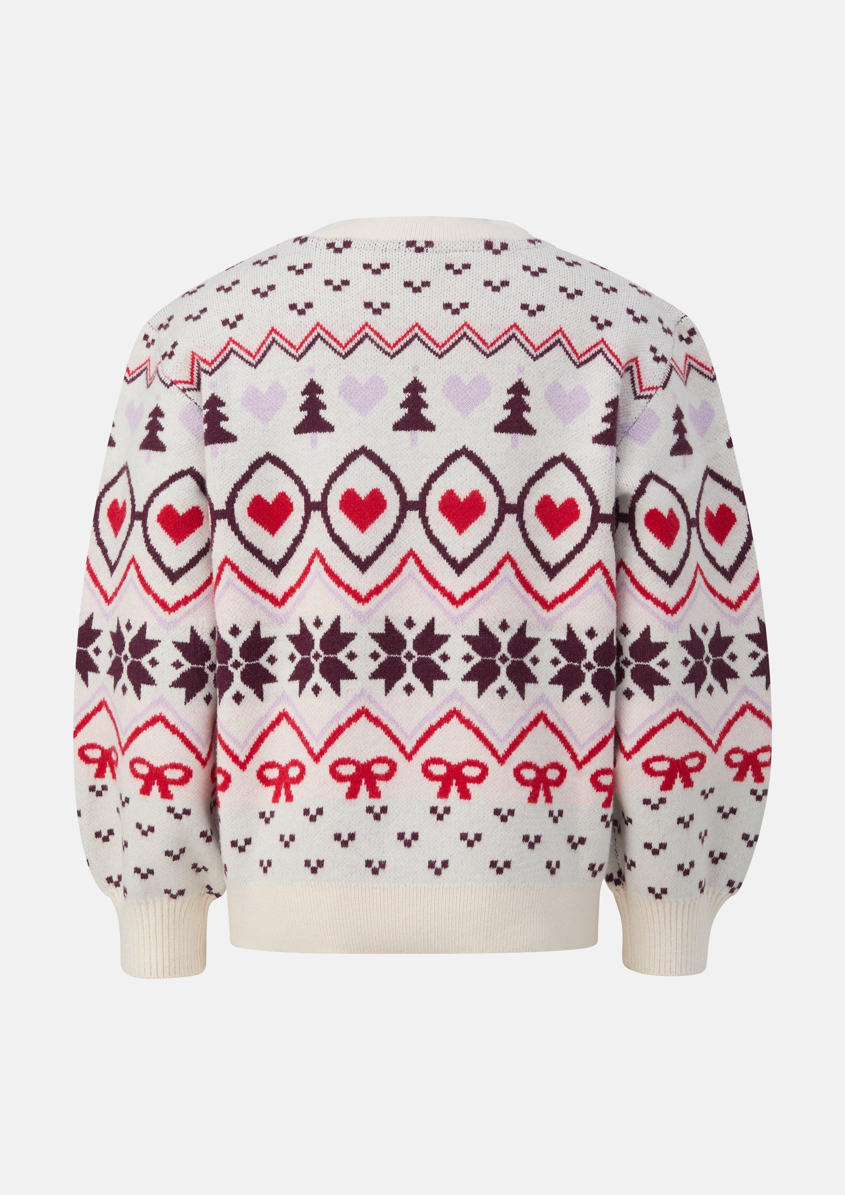 Kids Knitted pullover in cream by s.Oliver