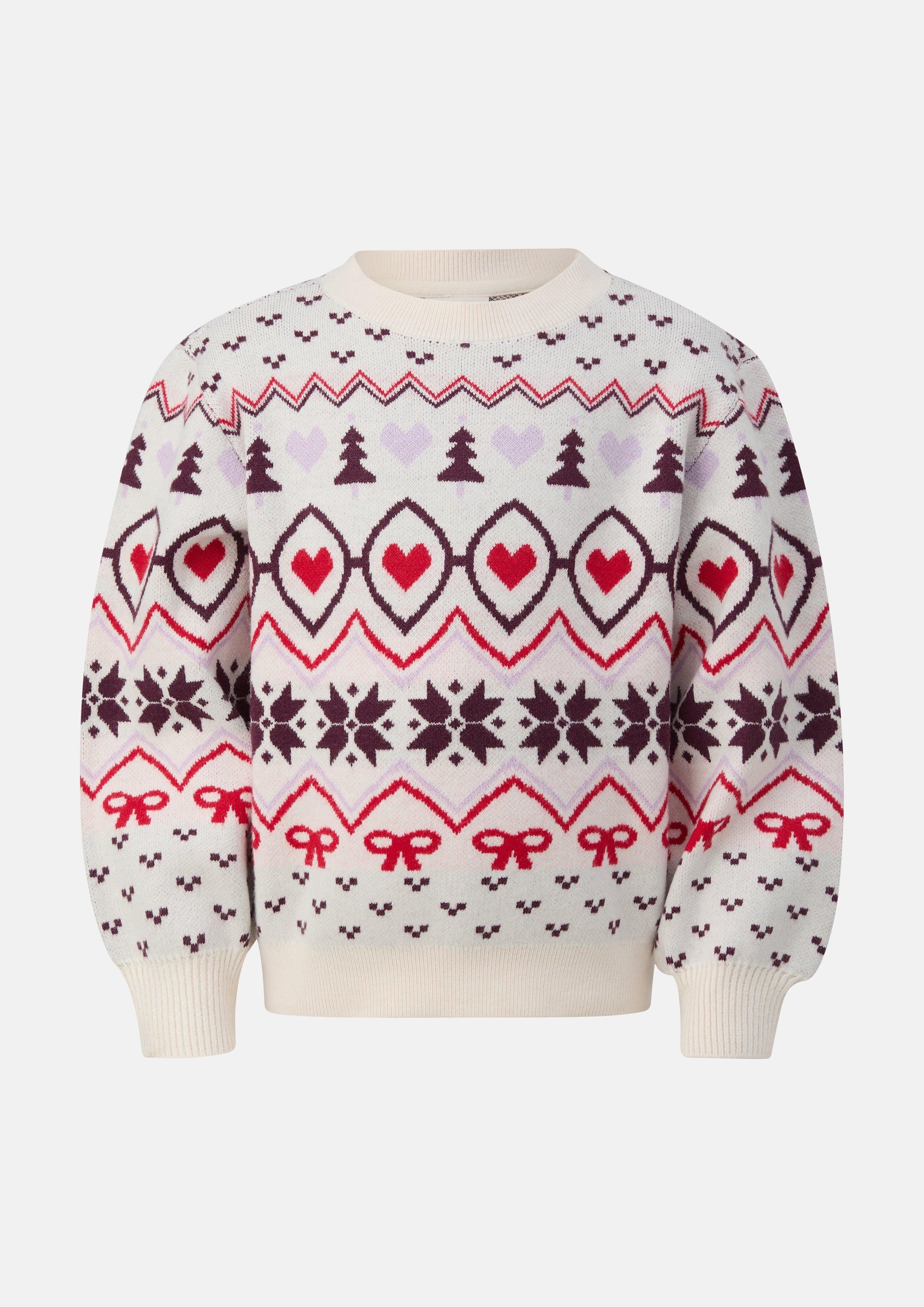 Knitted pullover in cream by s.Oliver