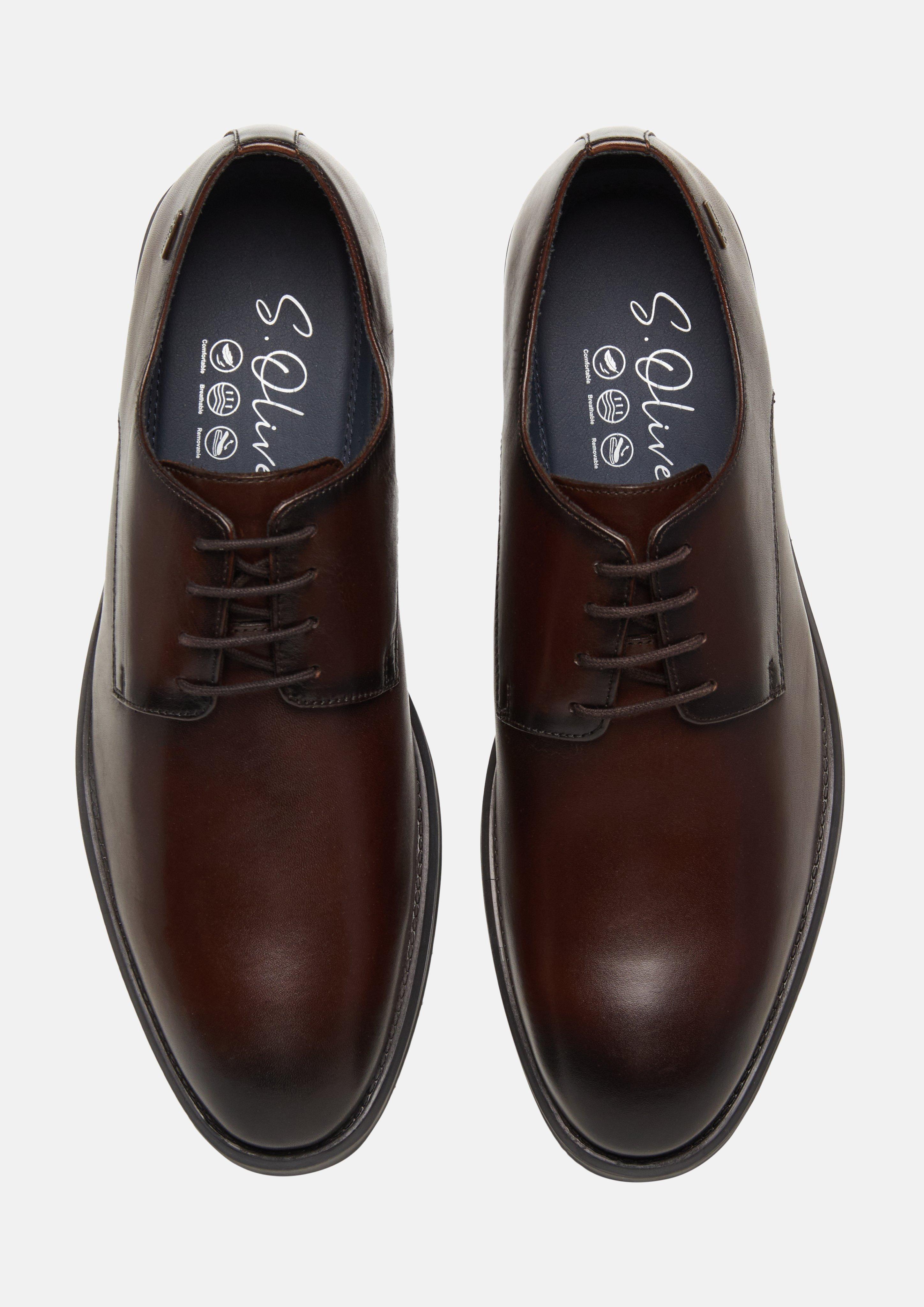 Hommes Souliers à lacets en brun de s.Oliver BLACK LABEL