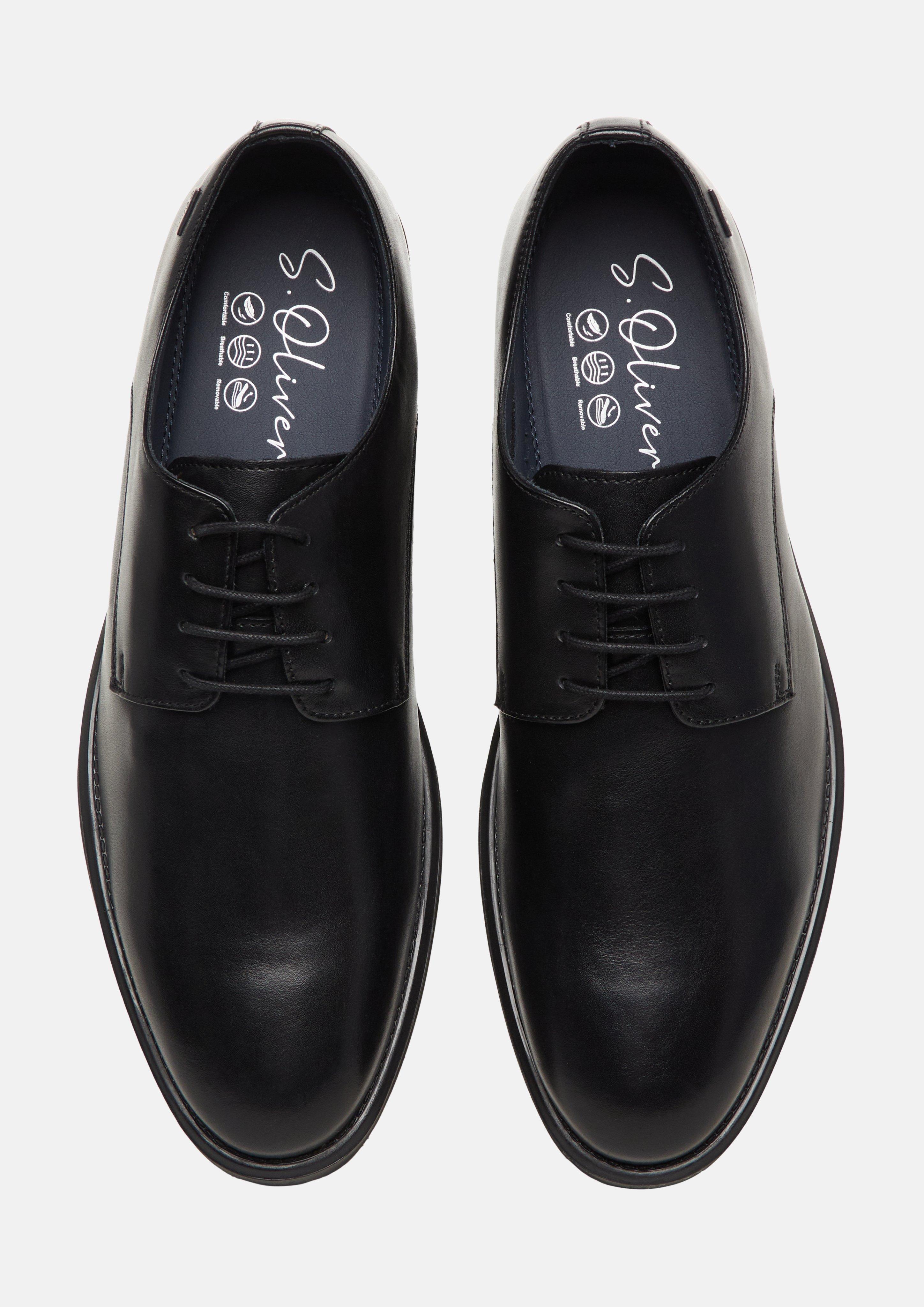 Hommes Souliers à lacets en noir de s.Oliver BLACK LABEL