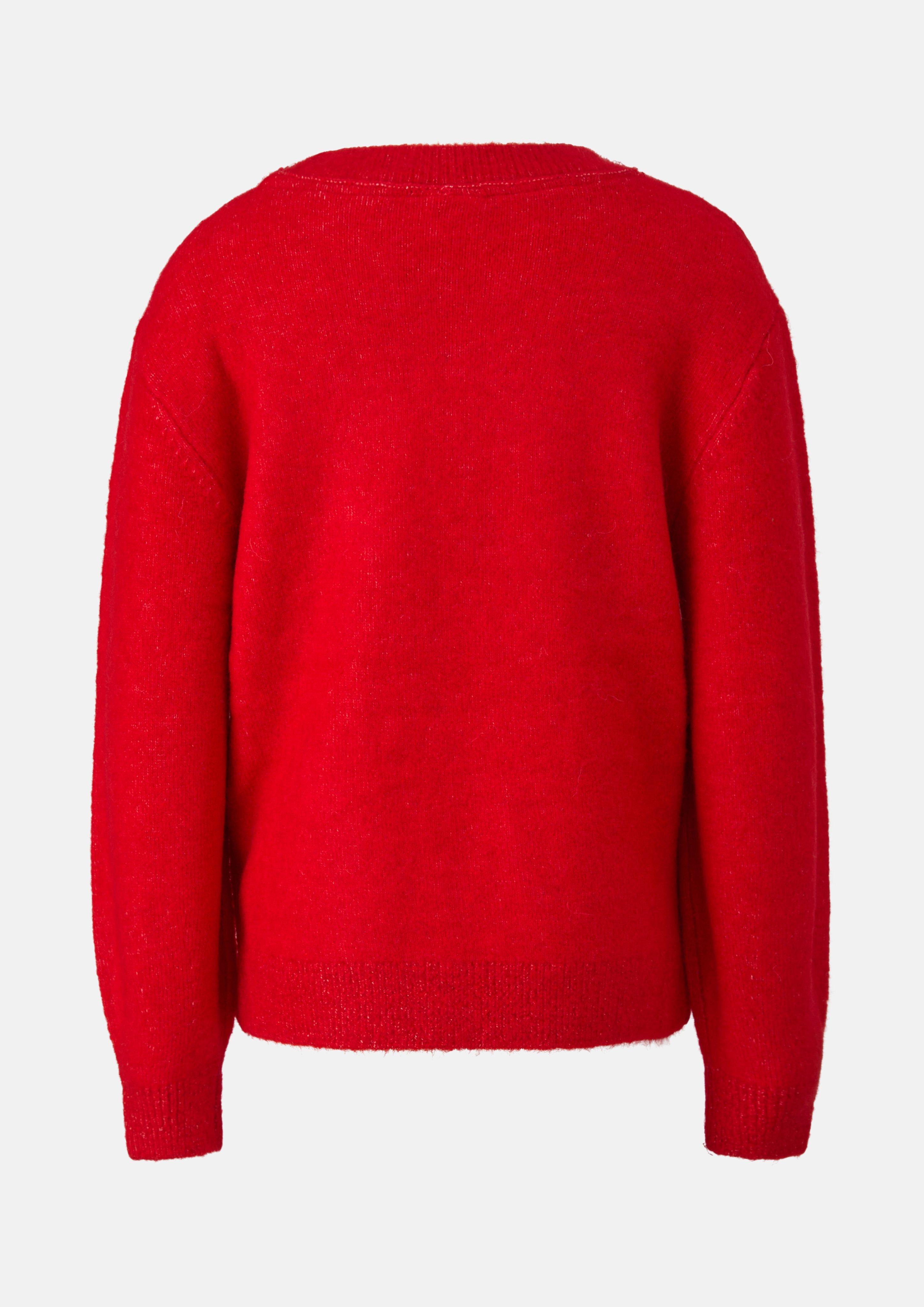 Kids Knitted pullover in red by s.Oliver