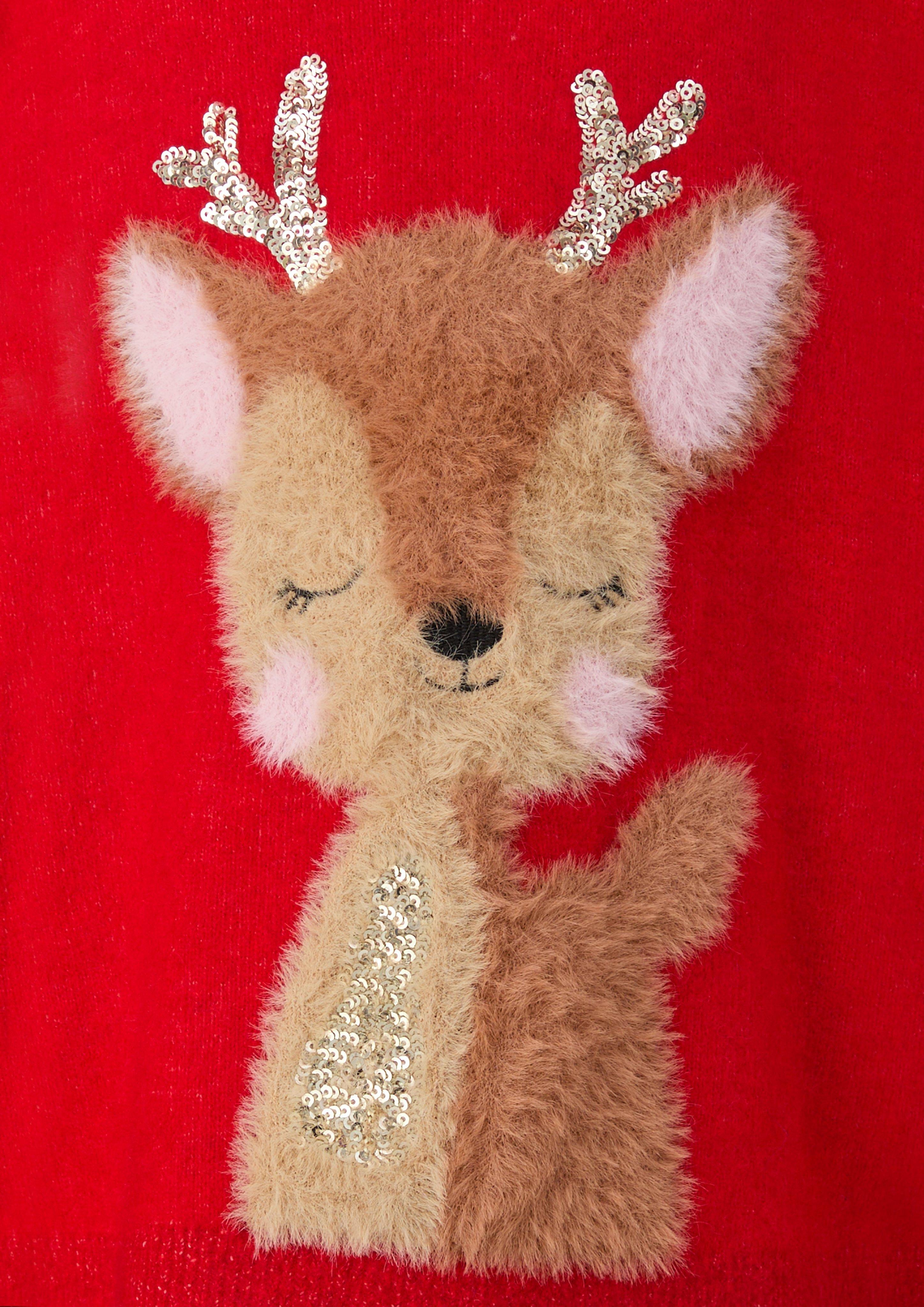 Kids Knitted pullover in red by s.Oliver