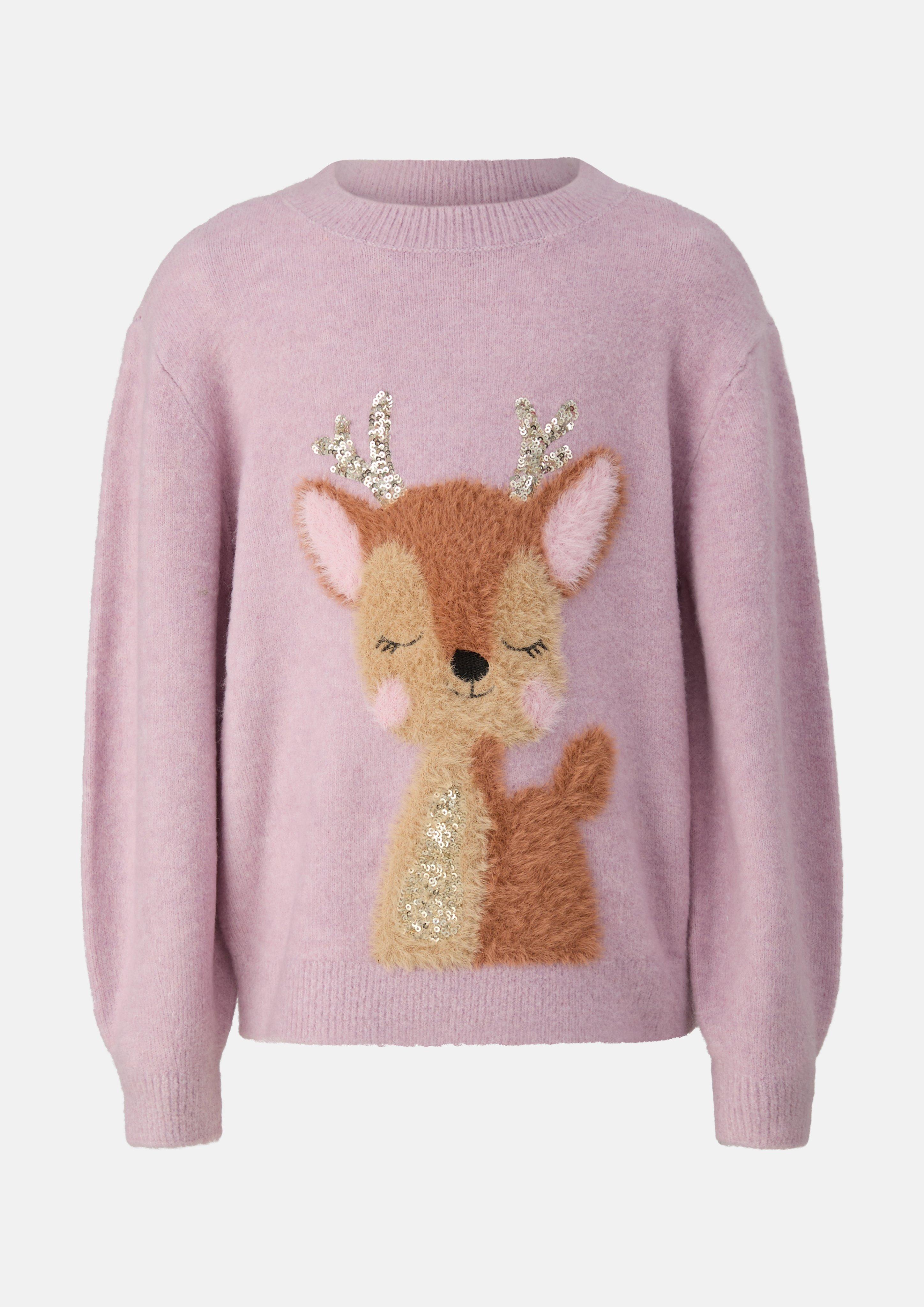 Knitted pullover in rose by s.Oliver